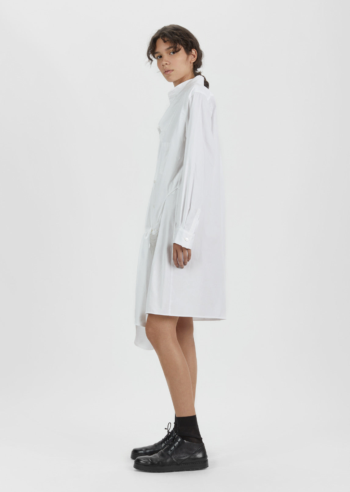 Double Front Cotton Shirt Dress by Nocturne #22- La Garçonne