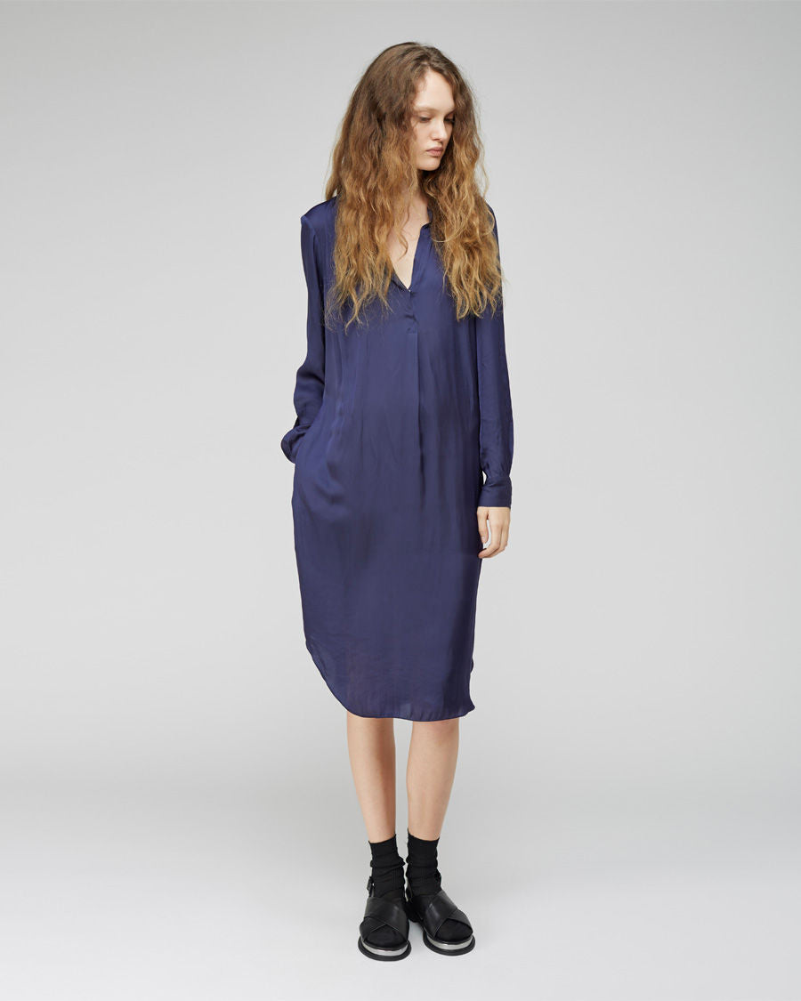 satin tunic dress