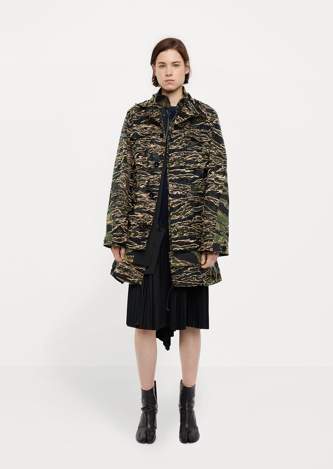 Camouflage Dress Jacket by Sacai -La Garçonne