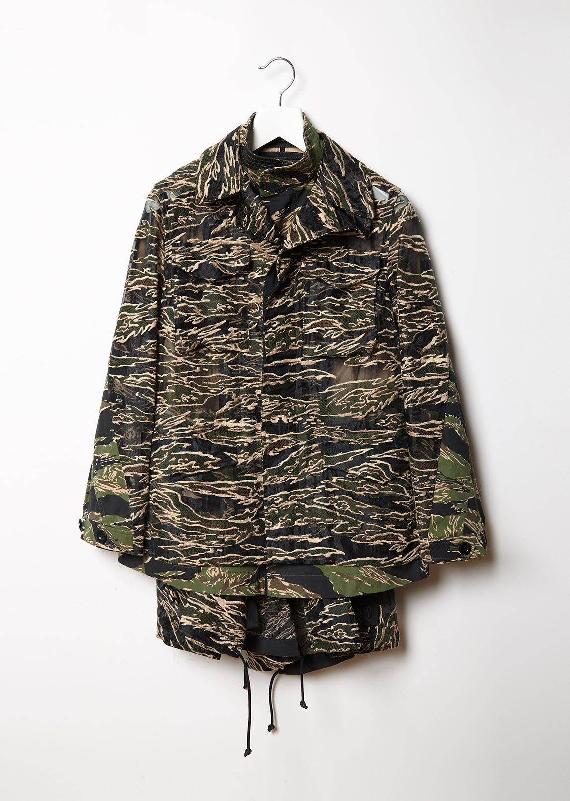 Camouflage Dress Jacket by Sacai -La Garçonne