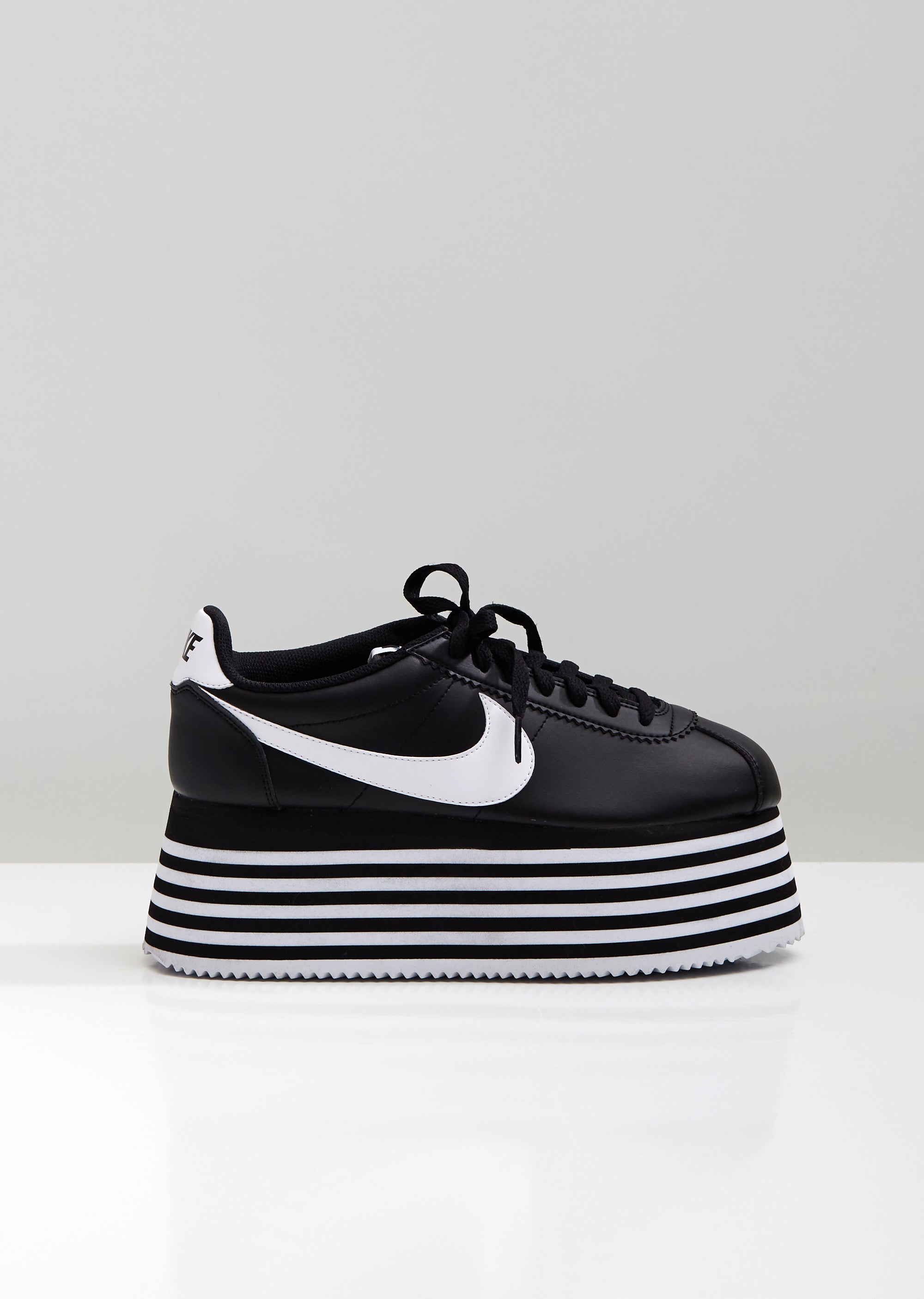 comme des garçons x nike cortez platform sneaker