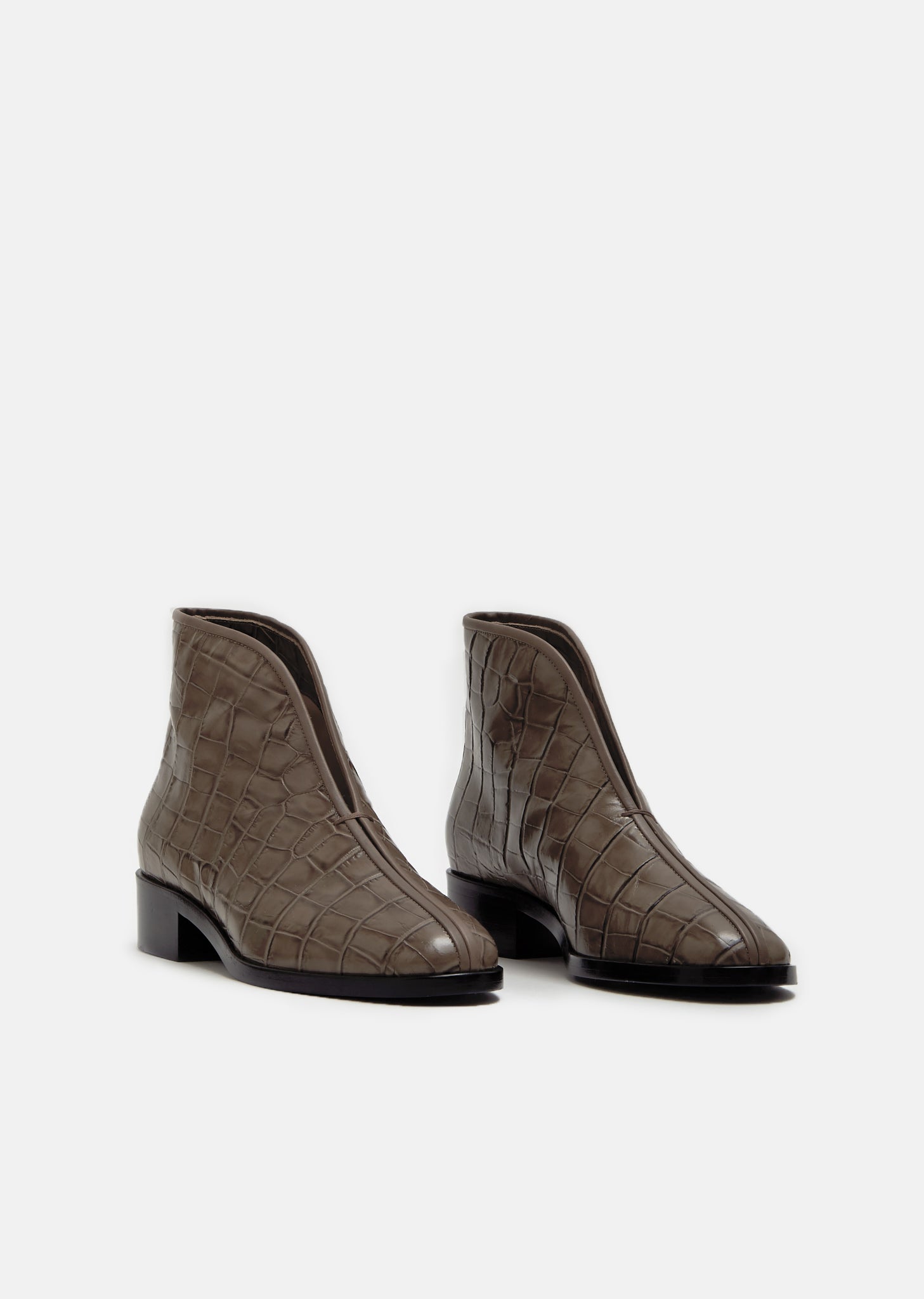 embossed boots