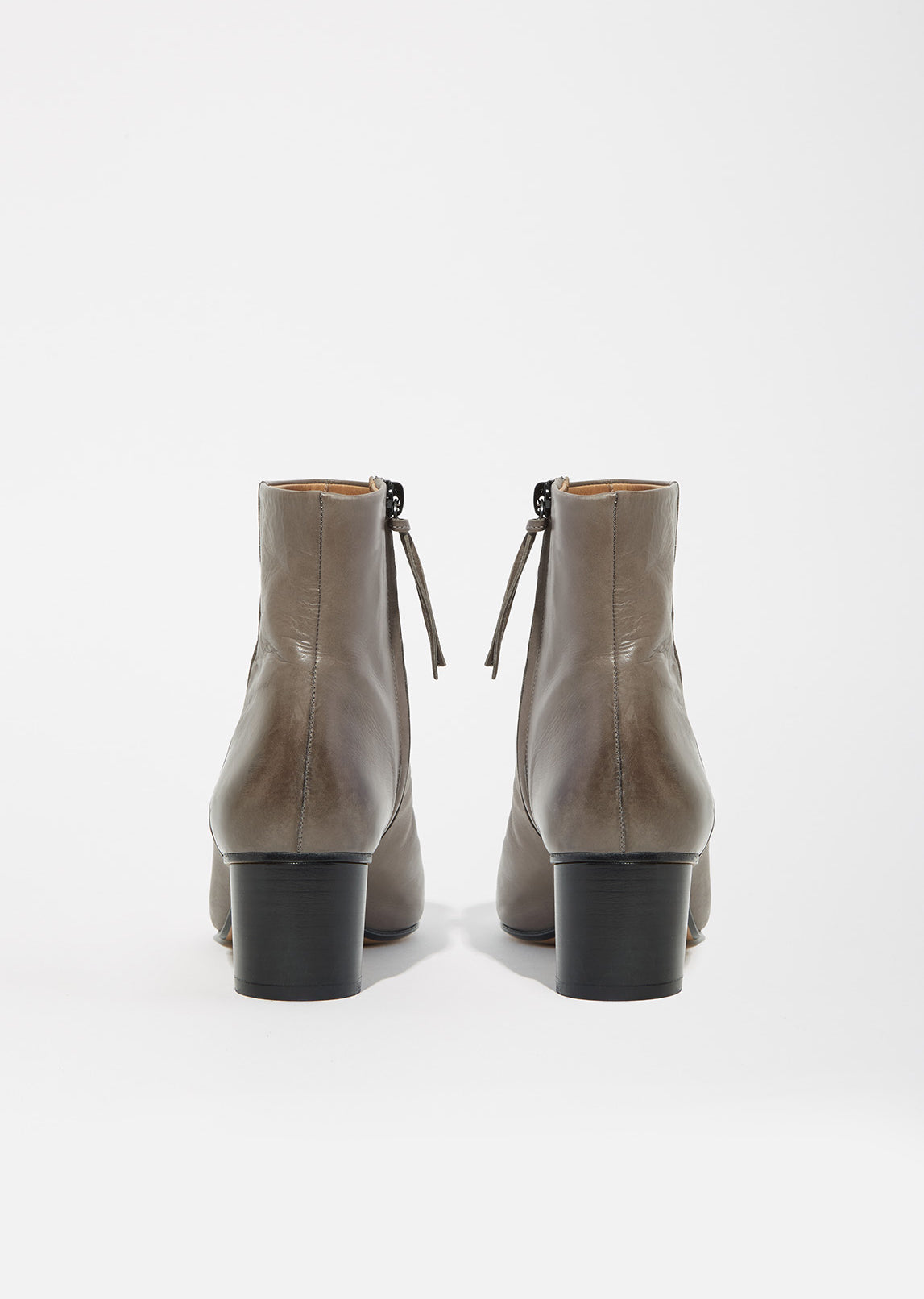 Danay Cylinder Heel Leather Boots by Isabel Marant- La Garçonne
