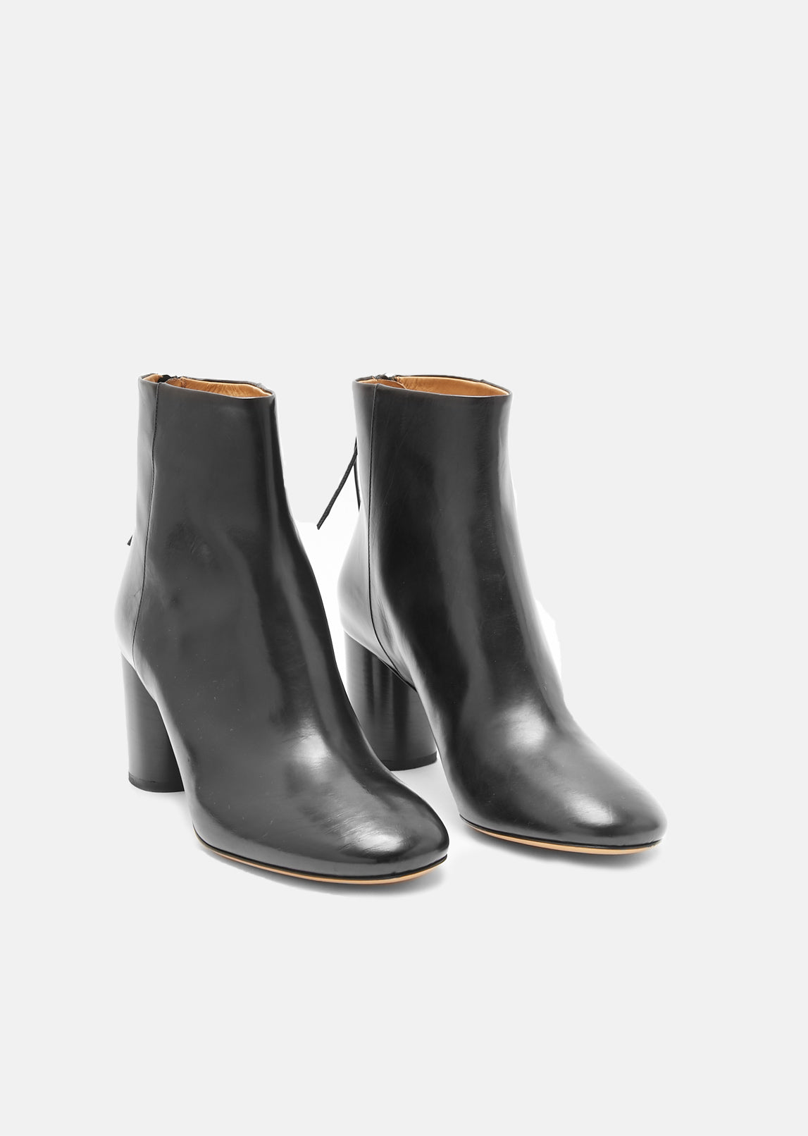 Ritza Round Toe Leather Boots by Isabel 