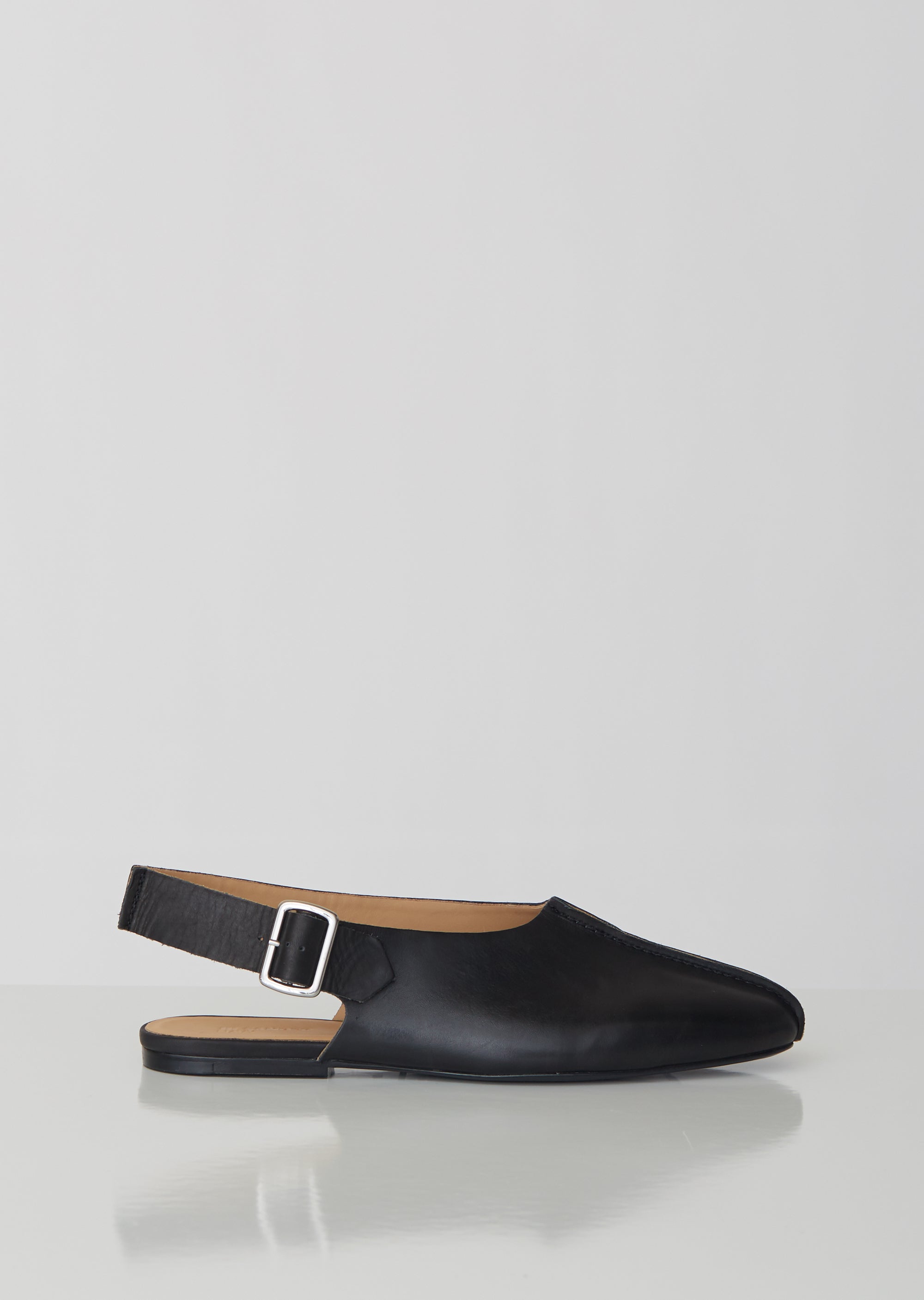 Leather Sling Back Sandals – La Garçonne