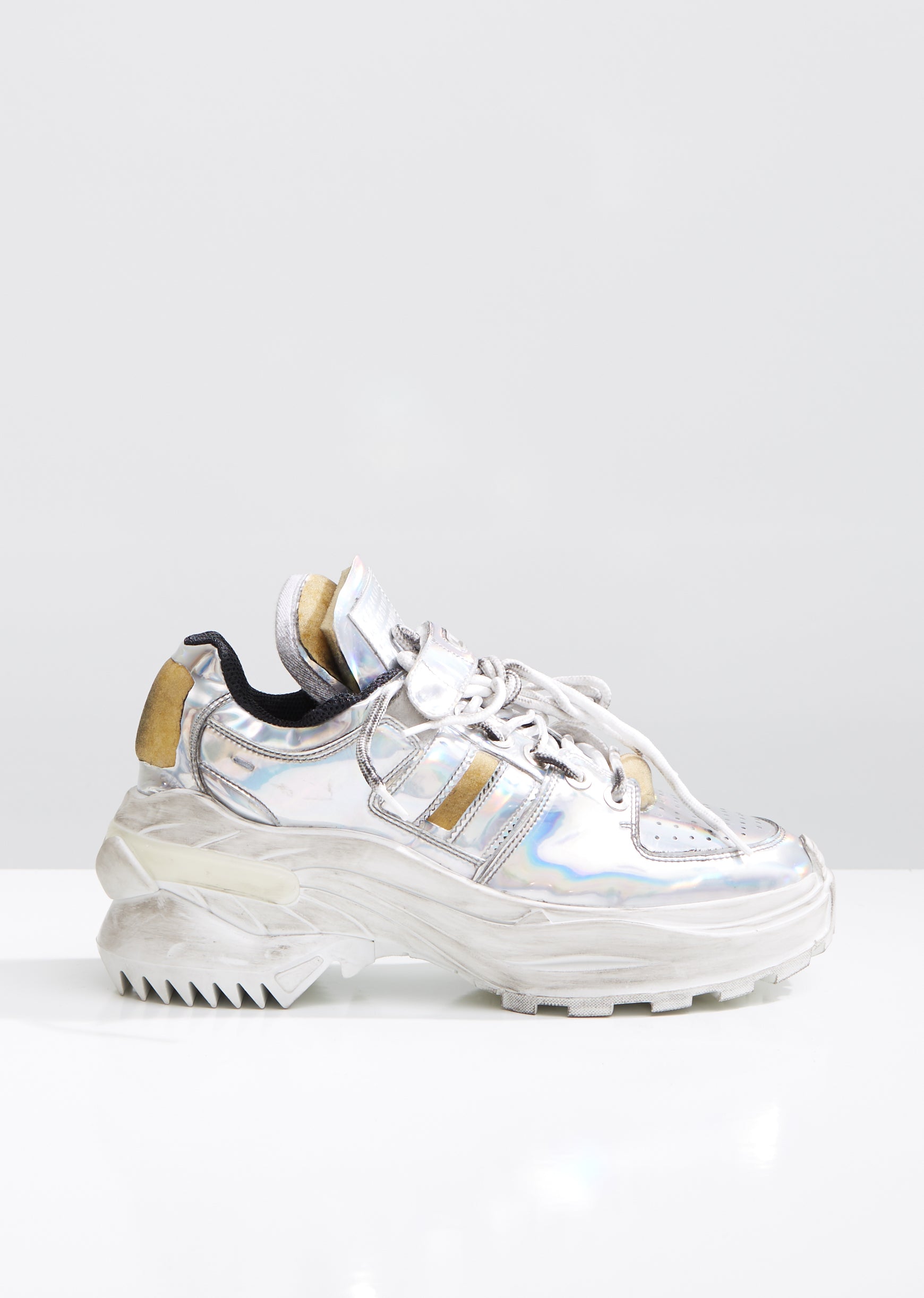 maison margiela metallic sneakers