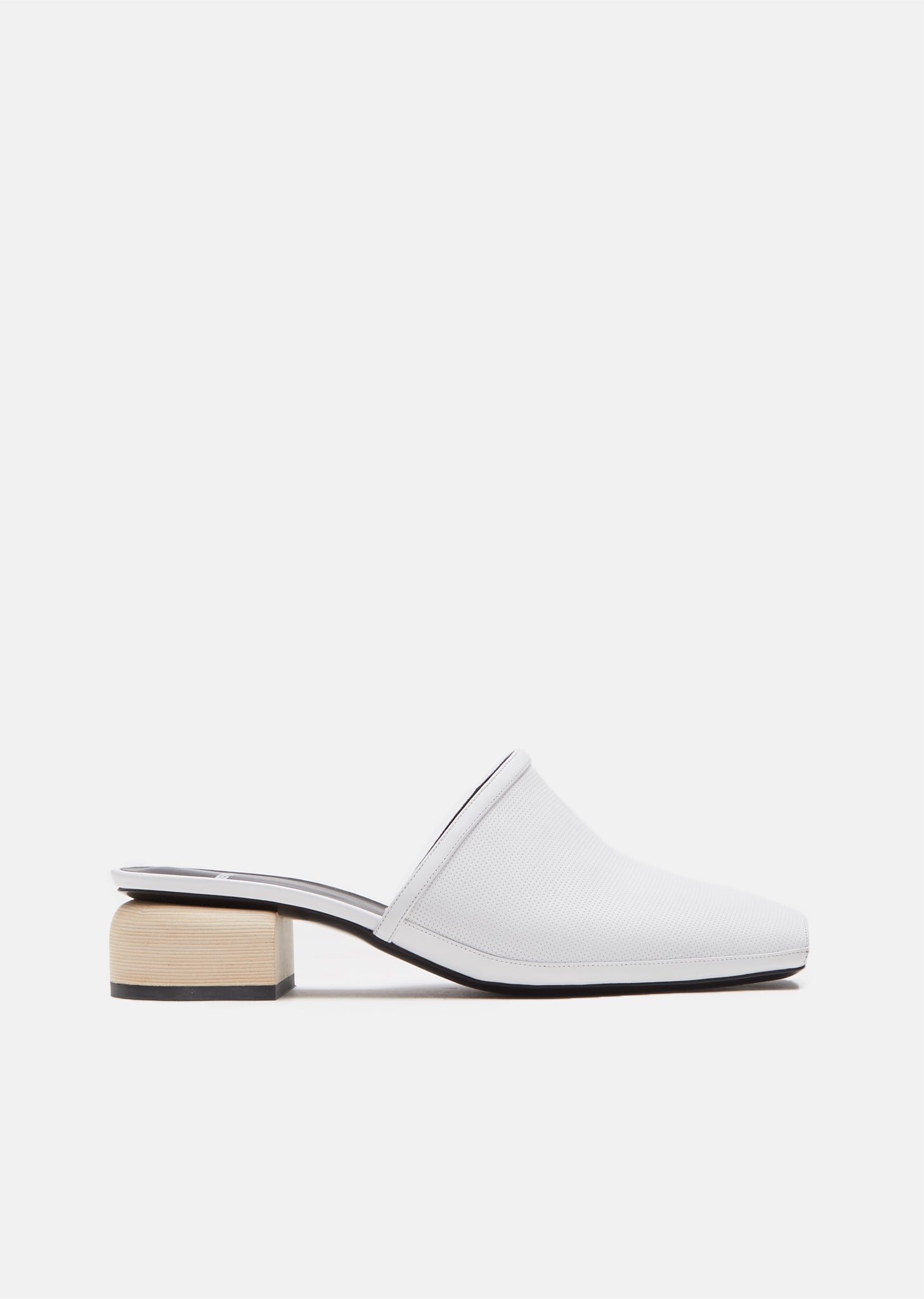 Rally Perforated Leather Mule by Pierre 