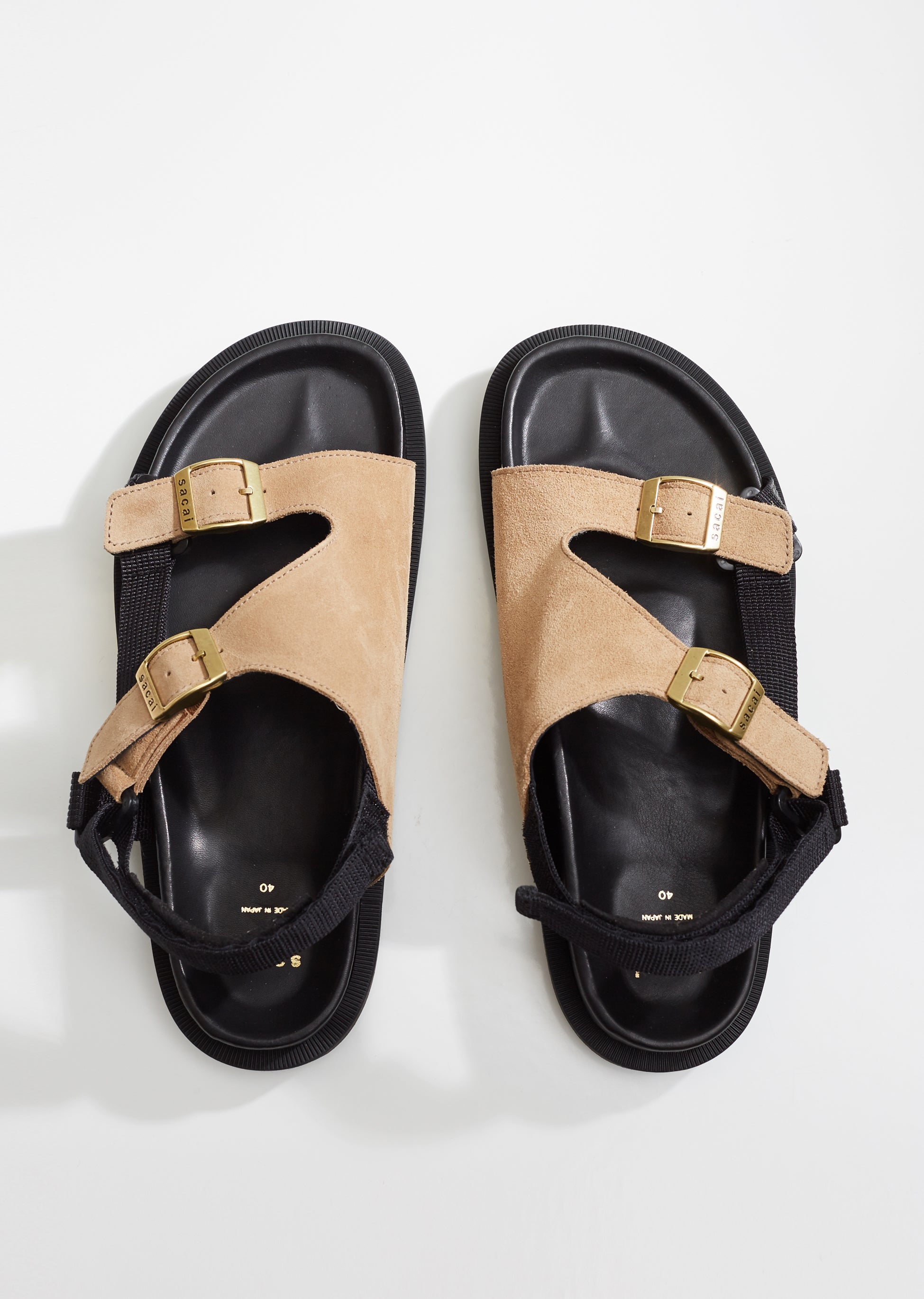 Suede Strap Sandals by Sacai- La Garçonne