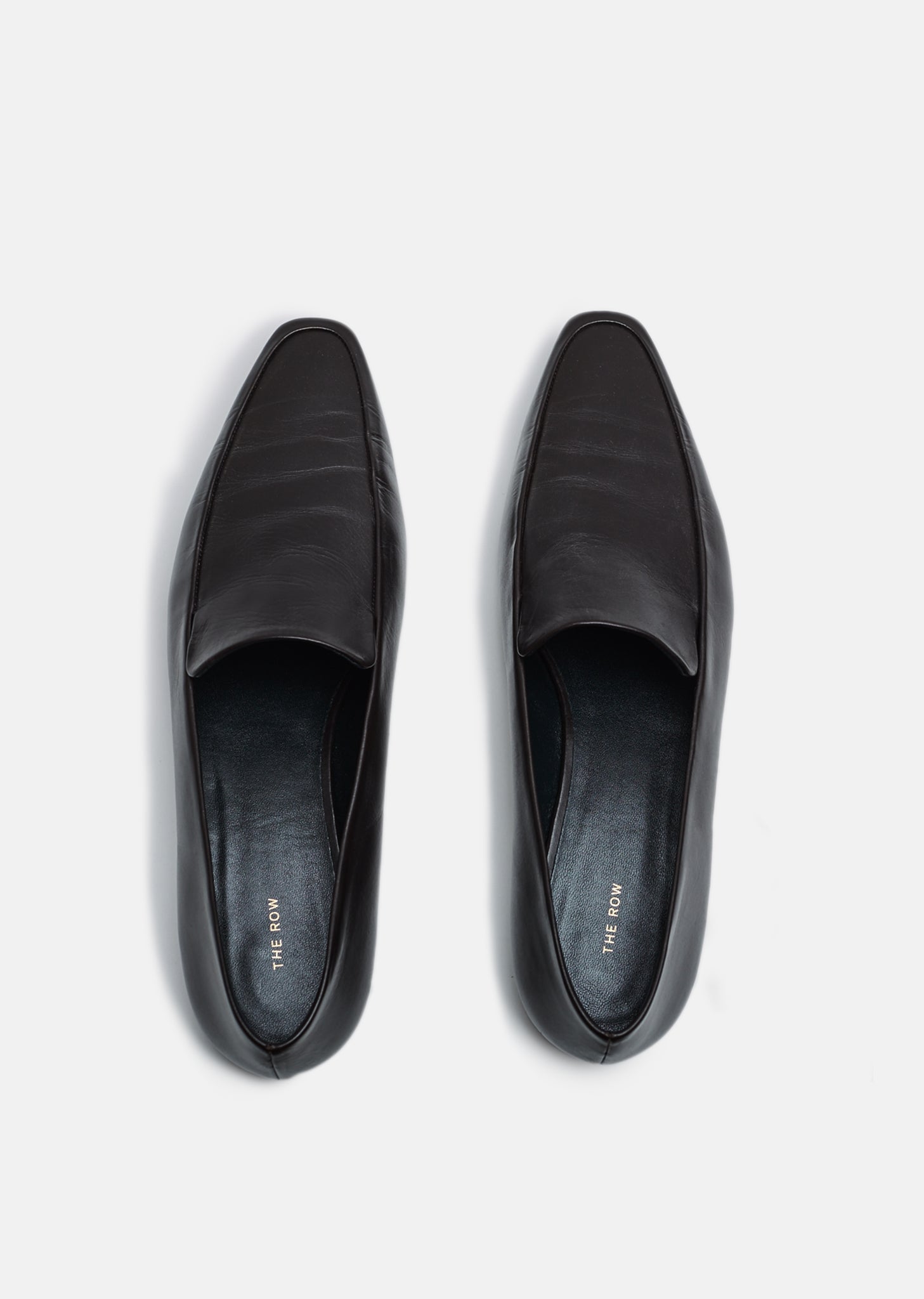 the row minimal leather loafers