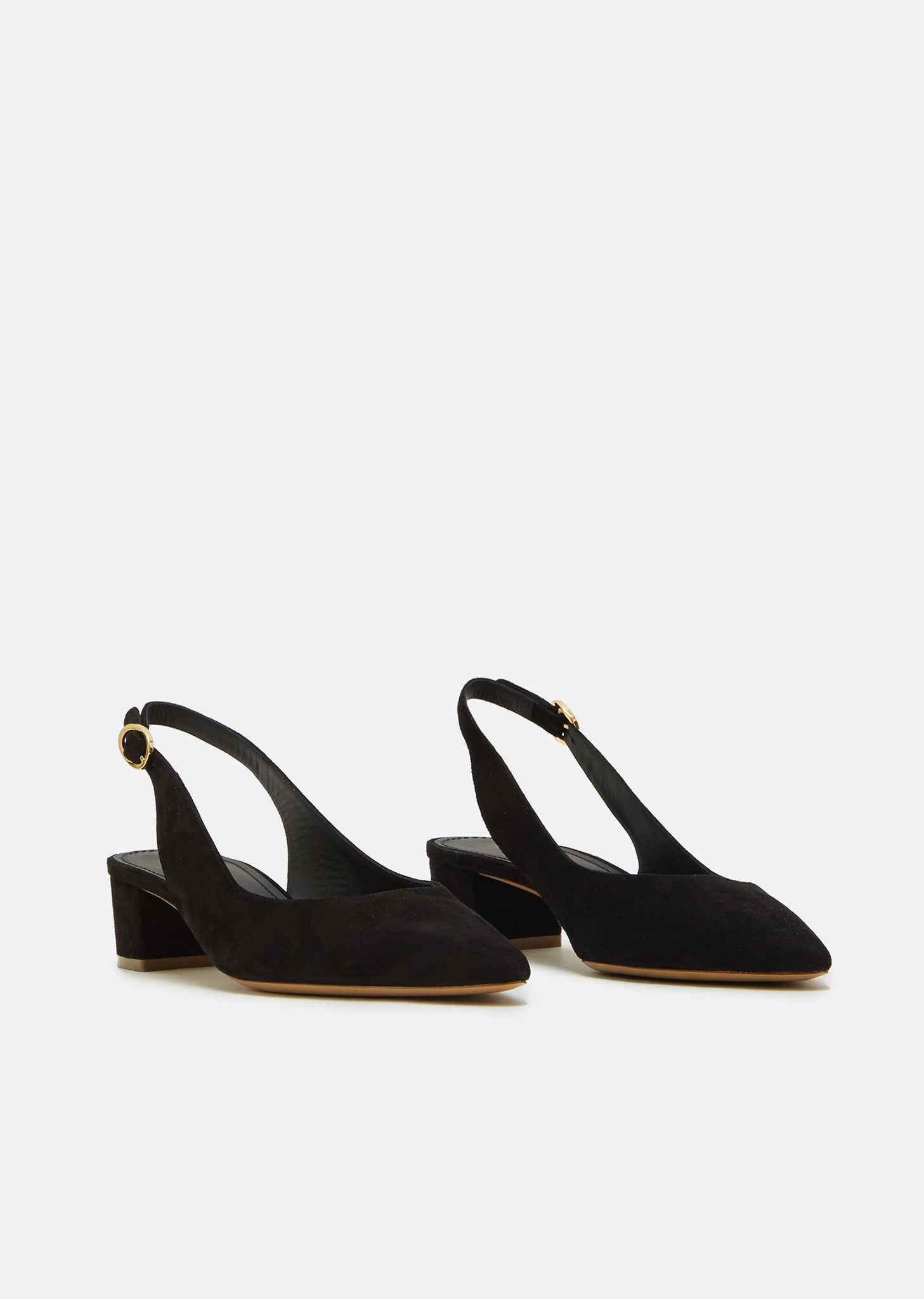 Suede Slingback Heels by Mansur Gavriel- La Garçonne