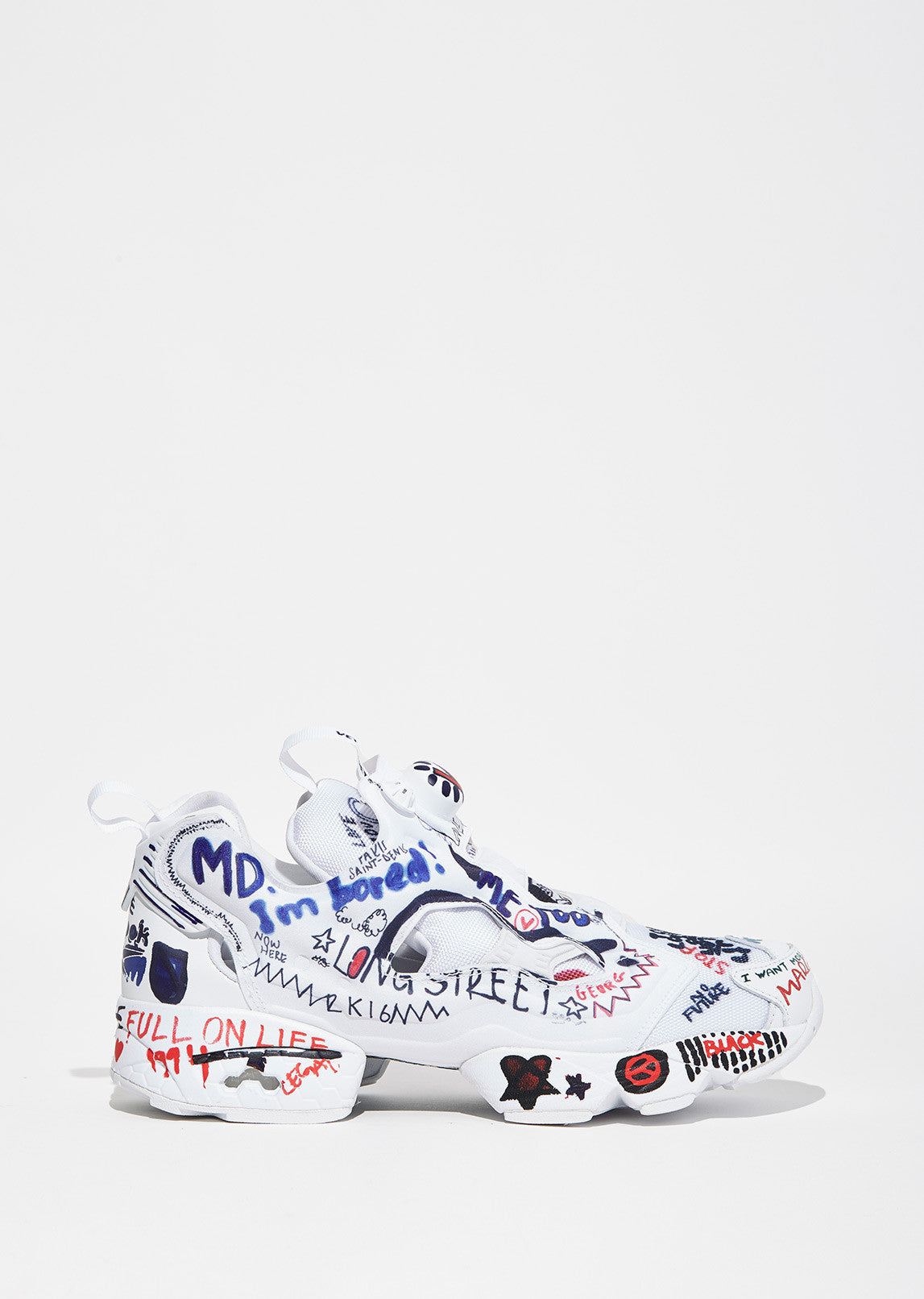 vetements x reebok graffiti instapump fury