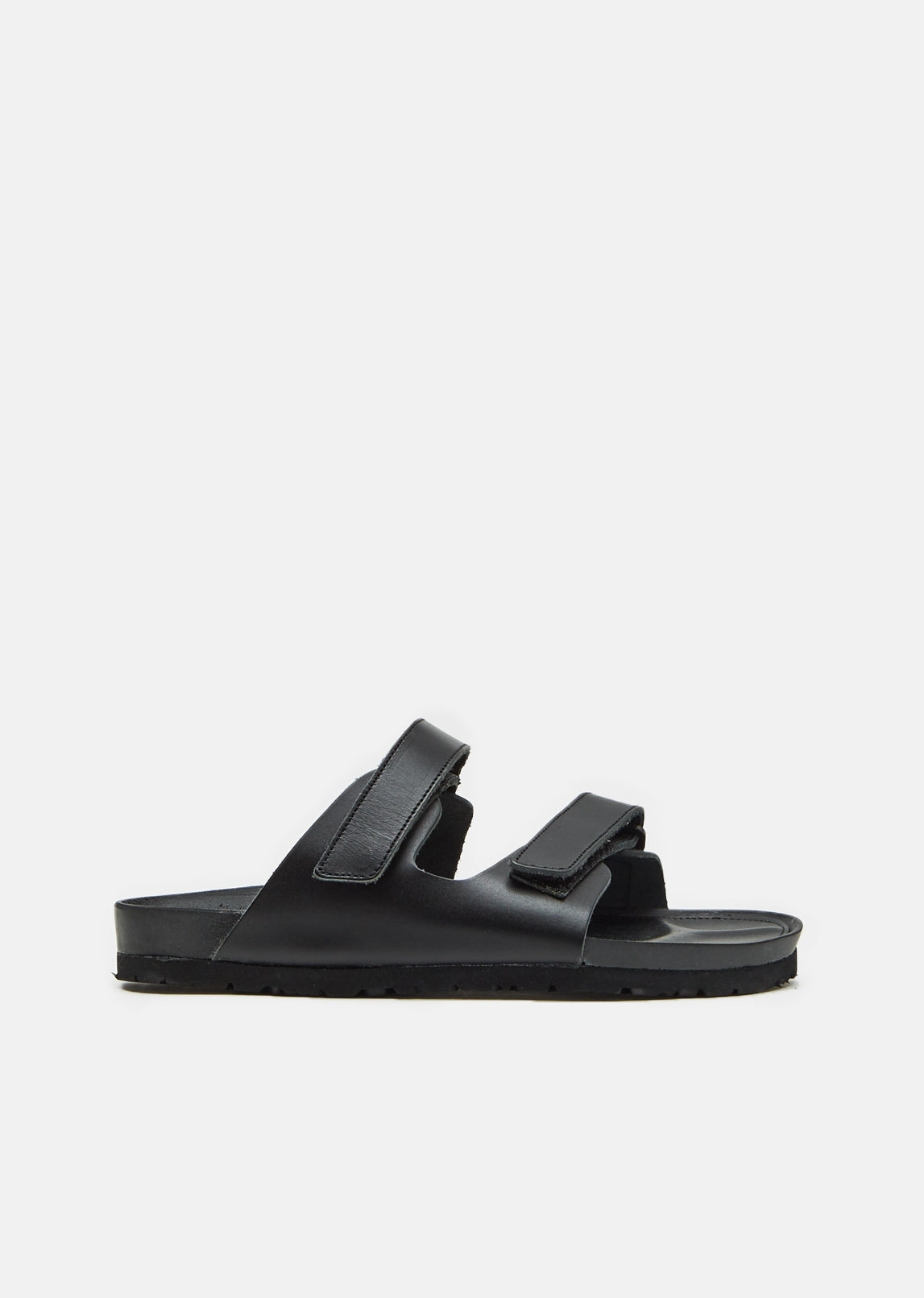 Leather Velcro Sandals by Y's - La Garçonne