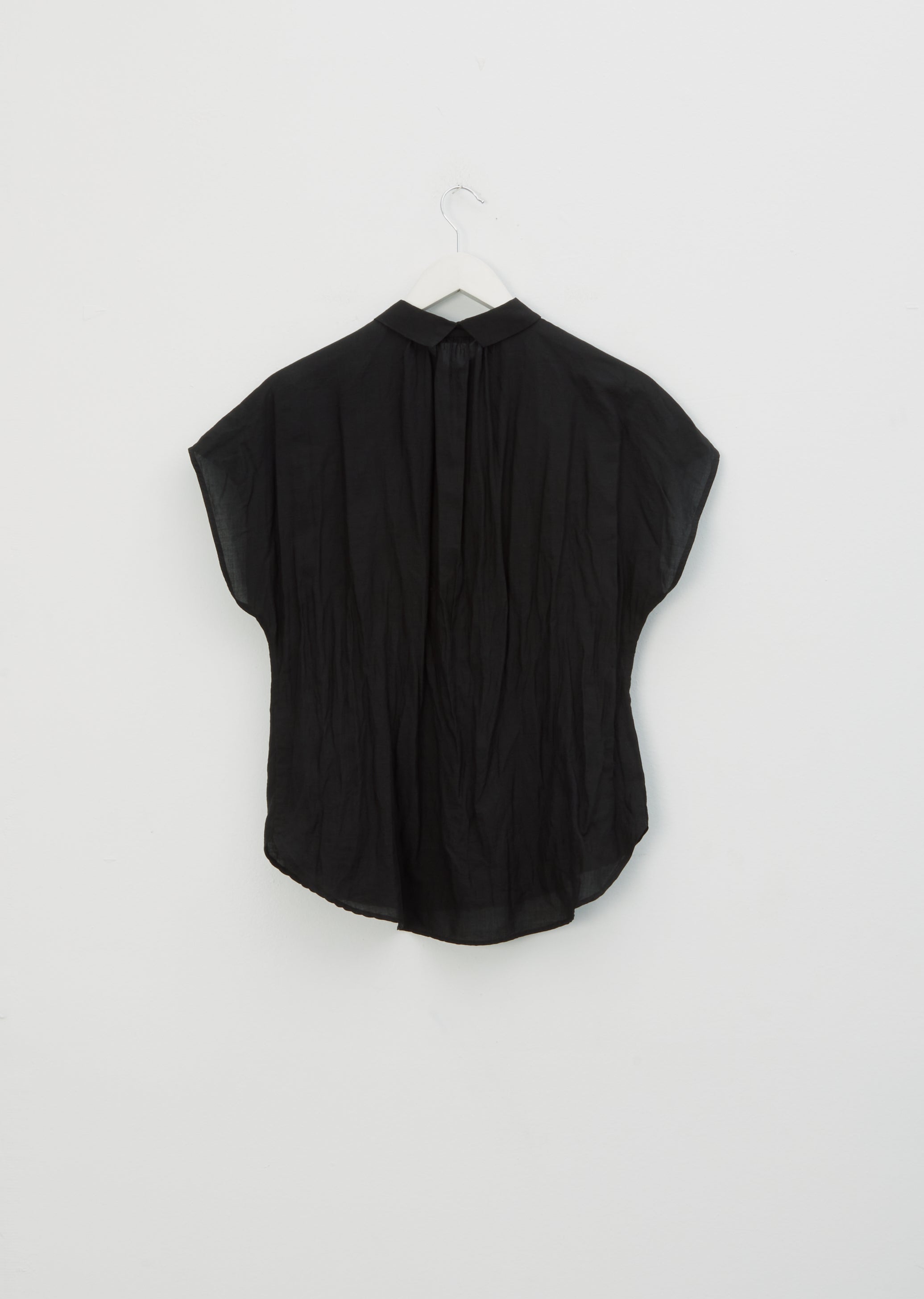 Tencel & Ramie Blouse — Black – La Garçonne