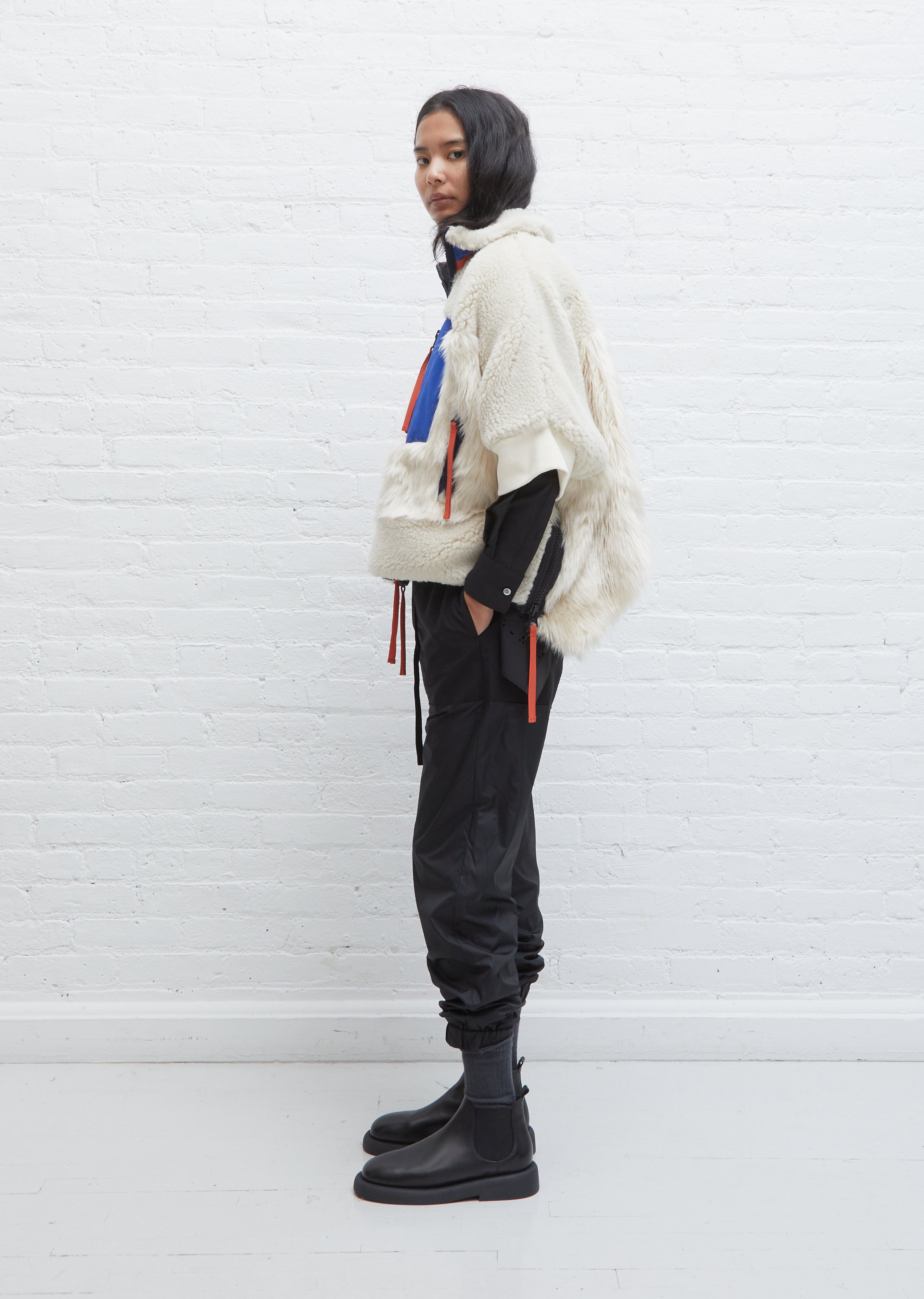 21aw sacai FauxShearling FauxFur Blouson