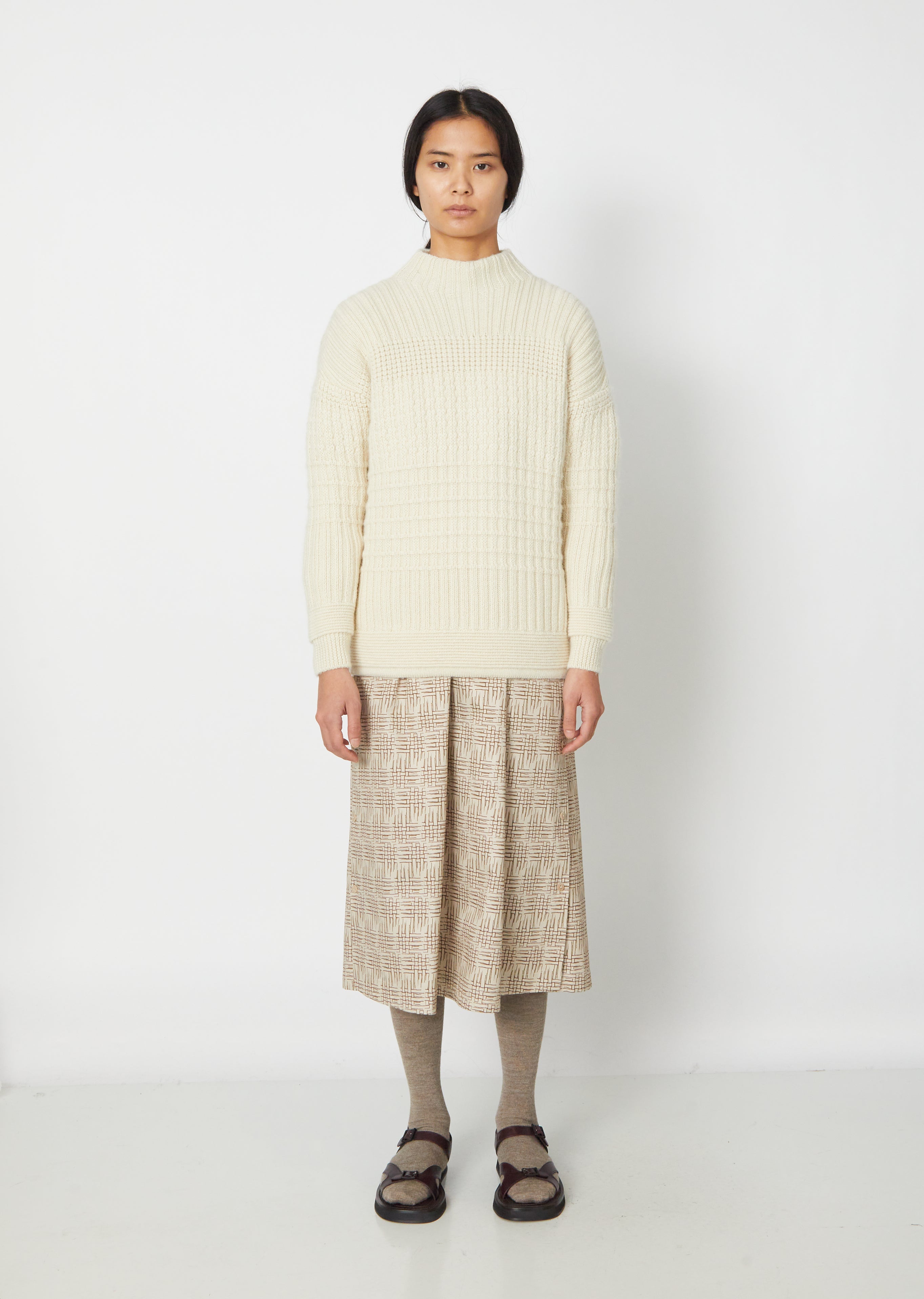 THE PLOUGHMAN JUMPER ALPACA WOOL 新品未使用-