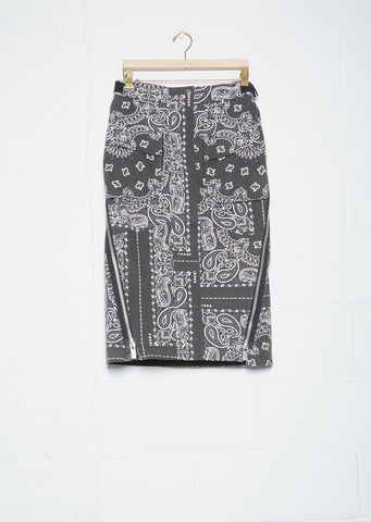 Bandana Print Skirt – La Garçonne