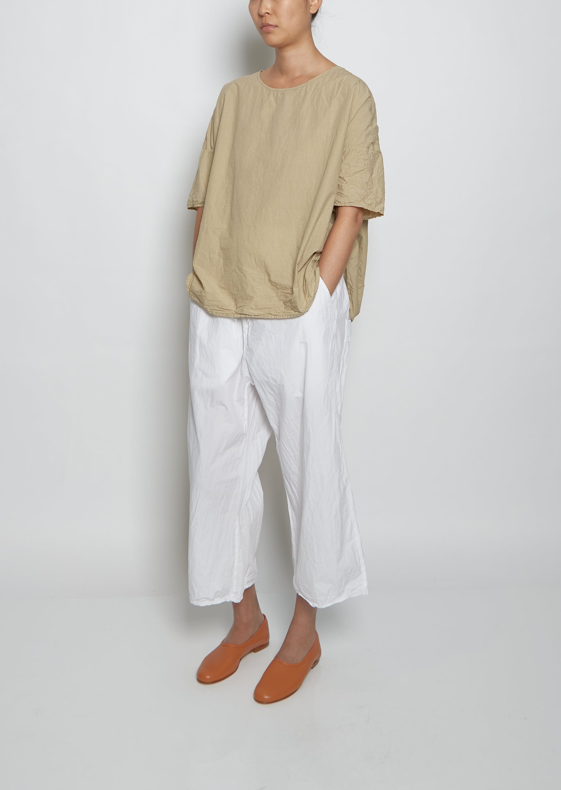 Wide & Short Trousers TC — White – La Garçonne