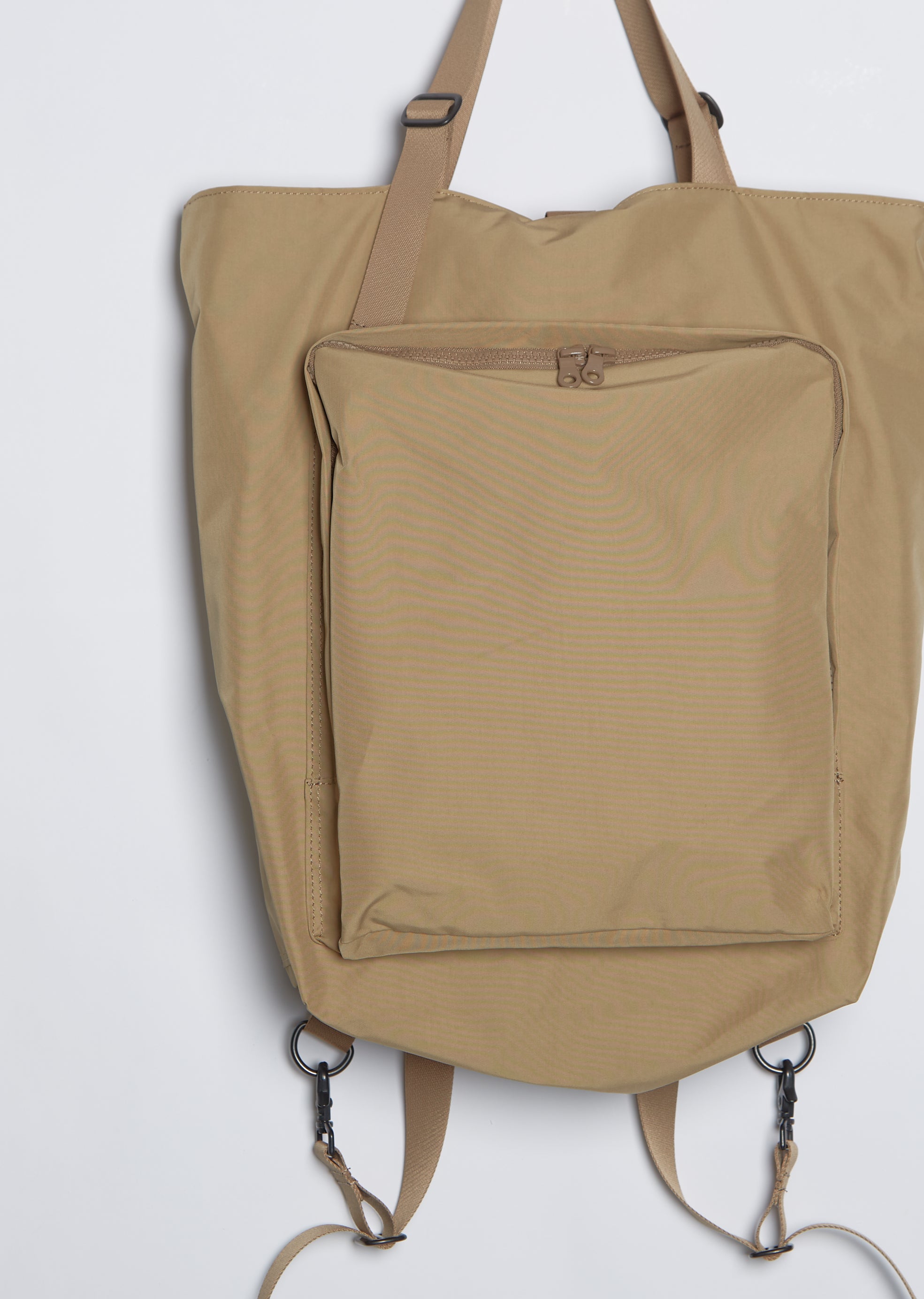 Oxford 2 Way Backpack — Beige – La Garçonne