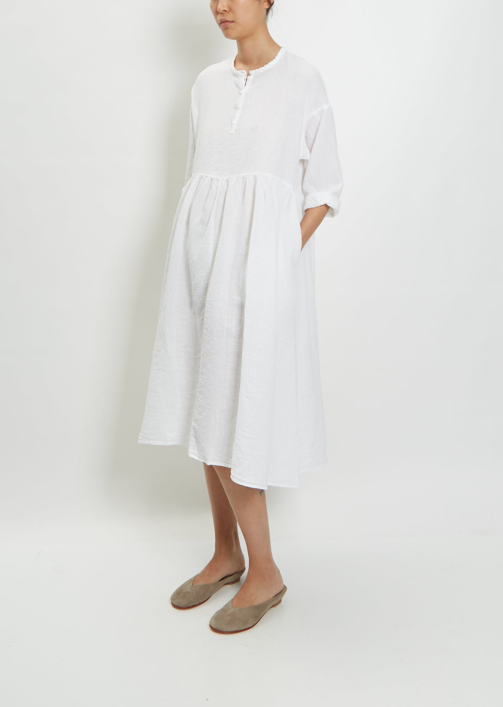 Robe Oli Dress — Optic White – La Garçonne