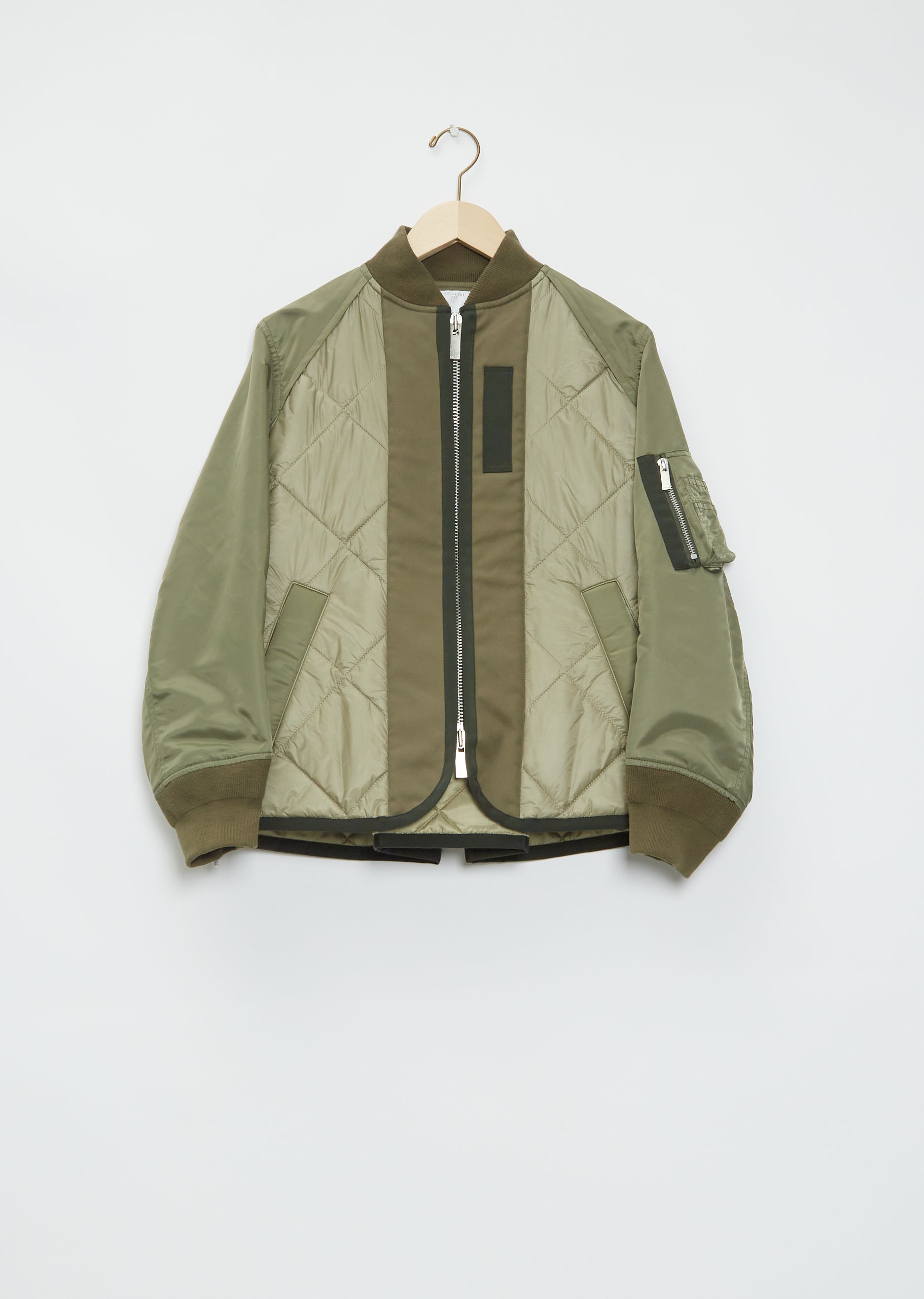 Nylon Twill Mix Quilted Blouson – La Garçonne