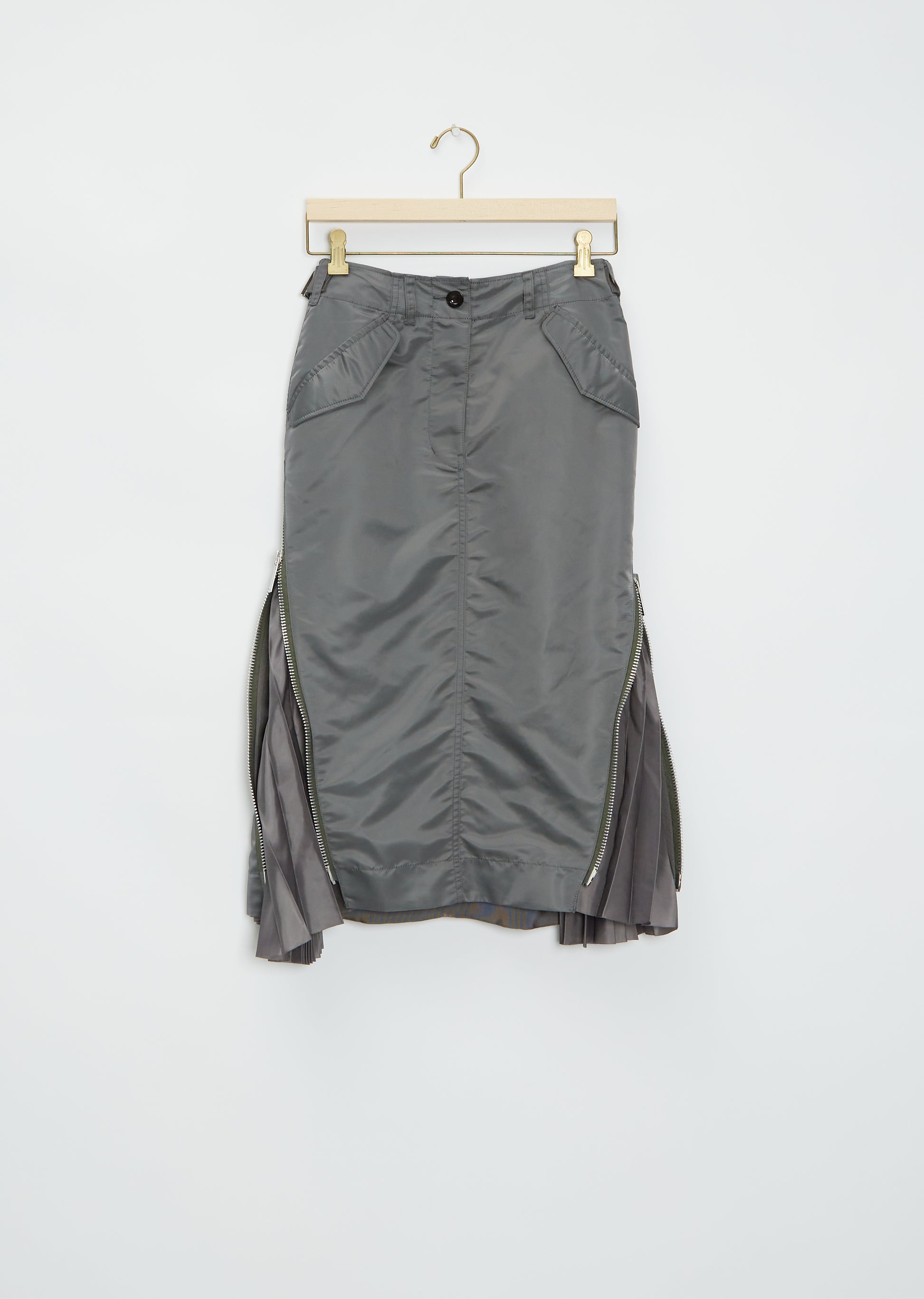 Nylon Twill Mix Skirt – La Garçonne