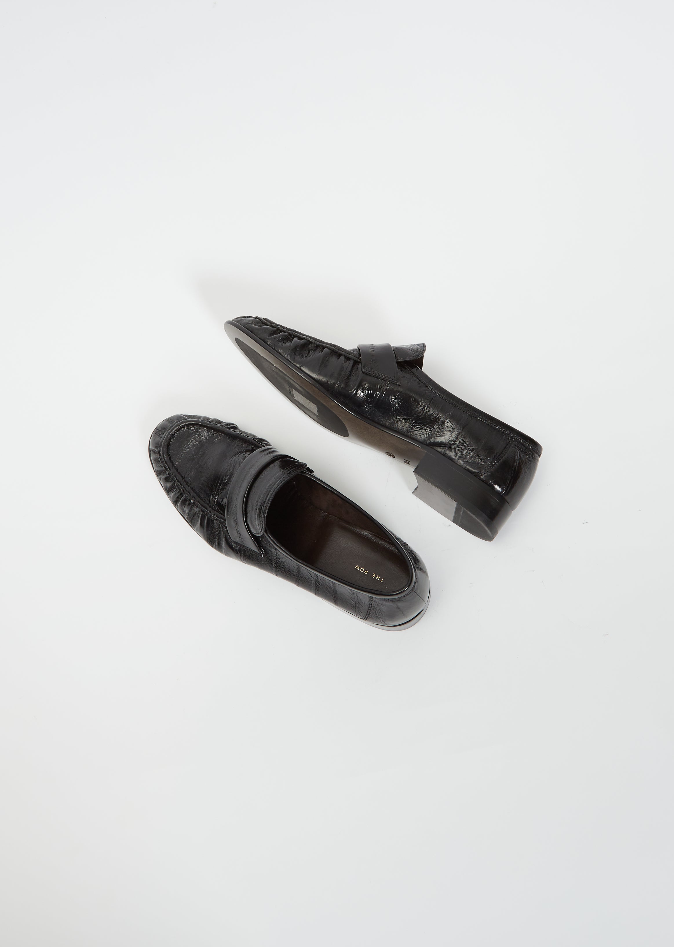 THE ROW Soft Loafer in Leather | angeloawards.com