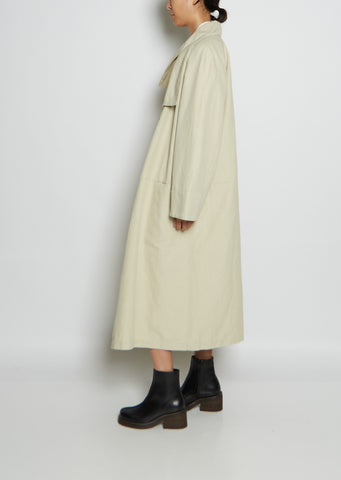 Asymmetric Canvas Dress Coat – La Garçonne