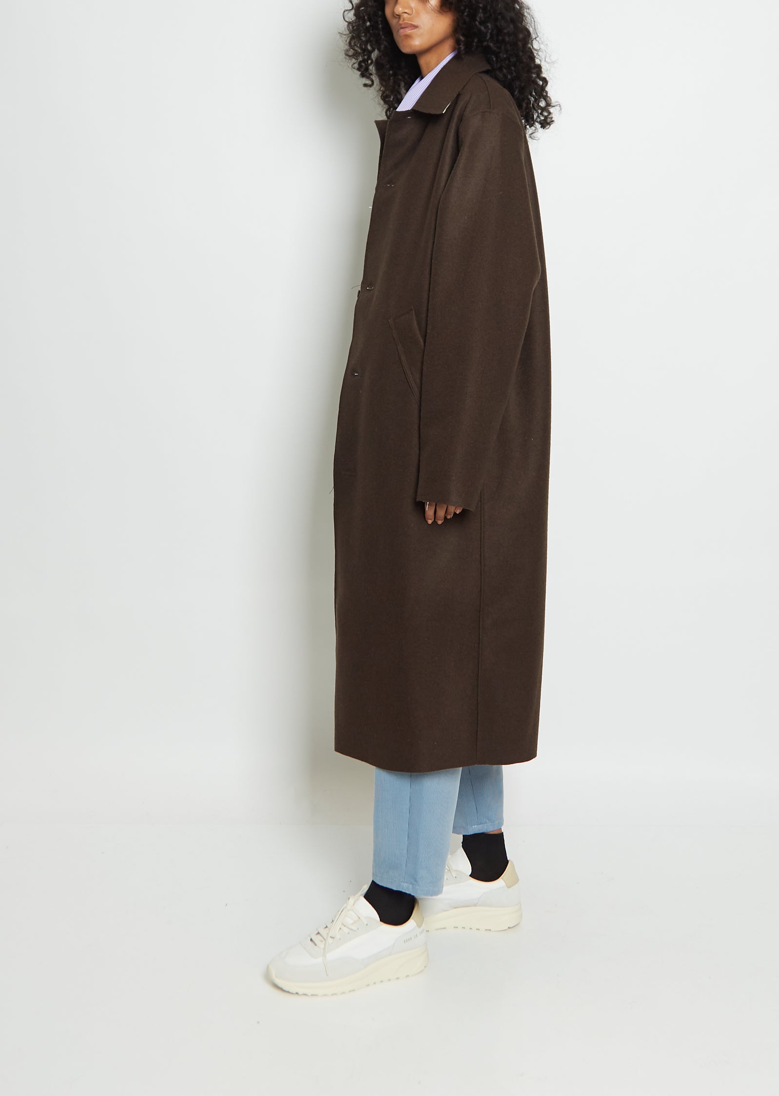 Wool Felt Long Coat – La Garçonne