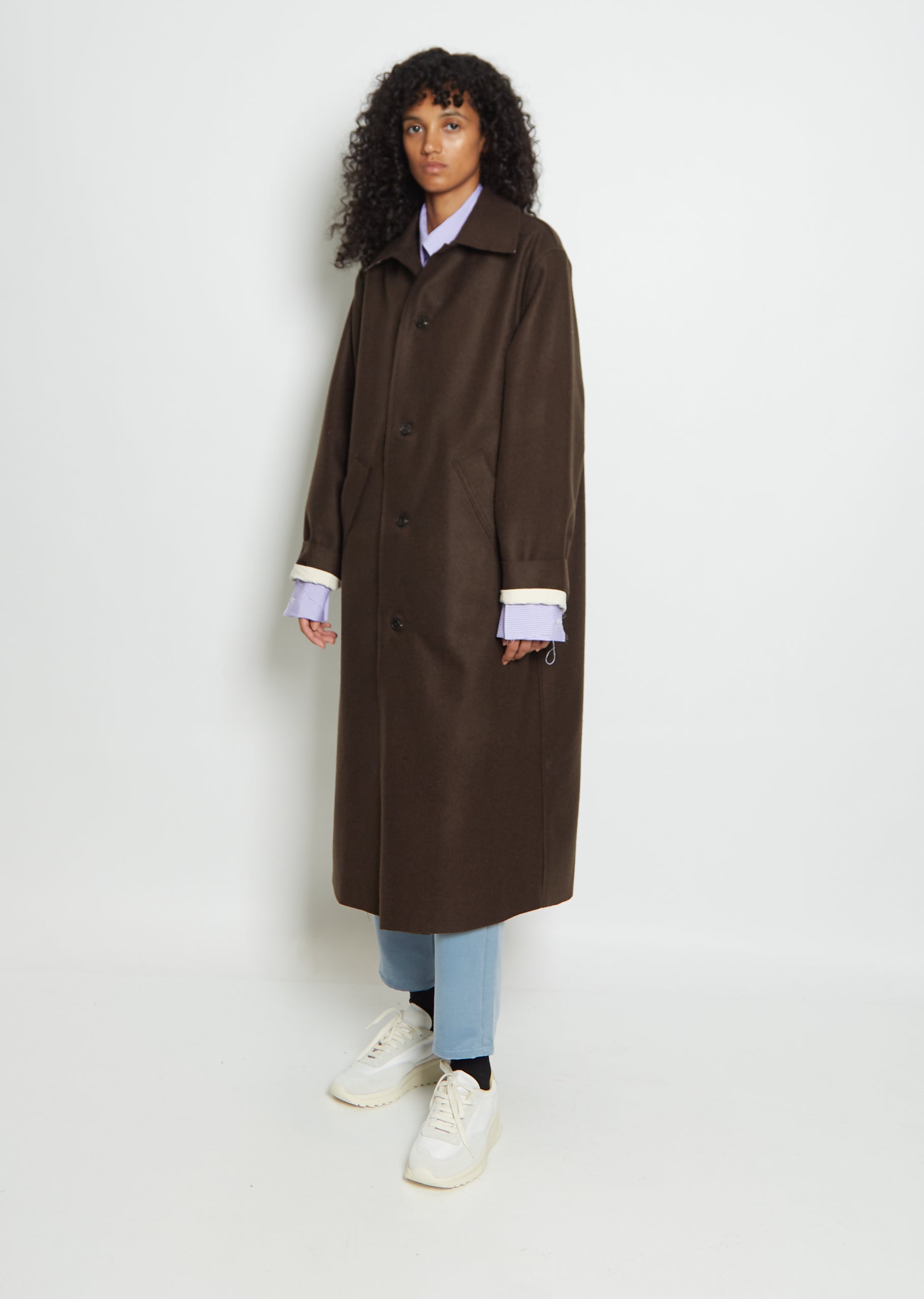 Wool Felt Long Coat – La Garçonne