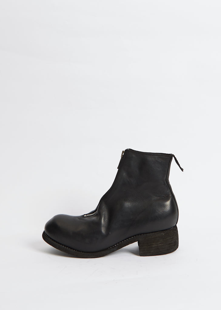 Front Zip Boots PL1 — Dark Brown – La Garçonne