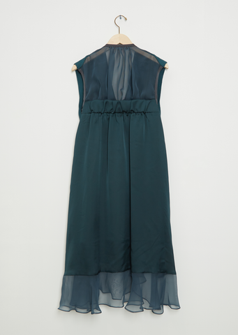 Knit x Satin Dress – La Garçonne