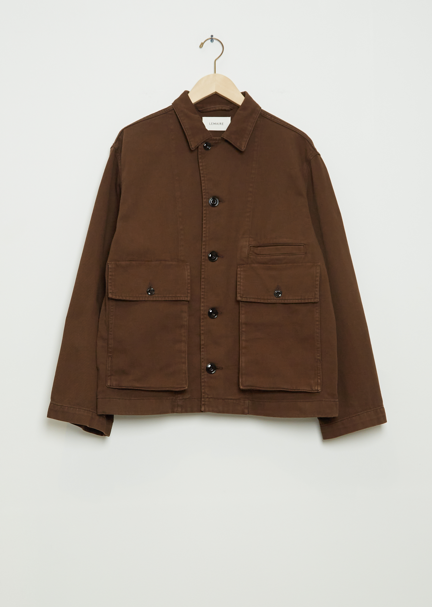 Men's Boxy Cotton Jacket — Brown – La Garçonne