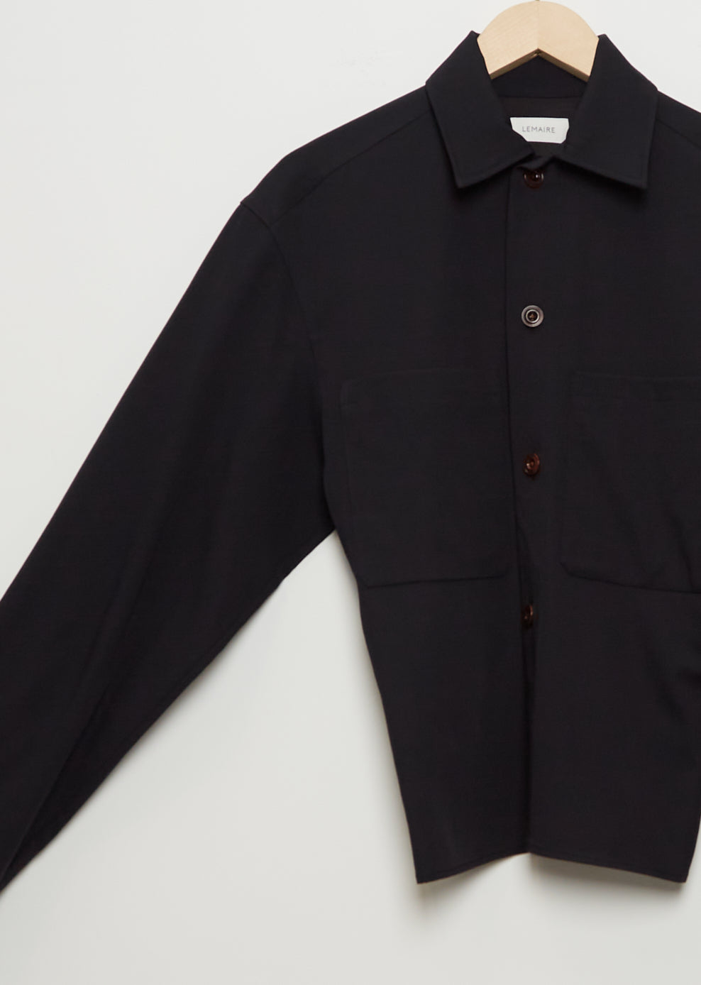 Fitted Two Pocket Wool Shirt – La Garçonne