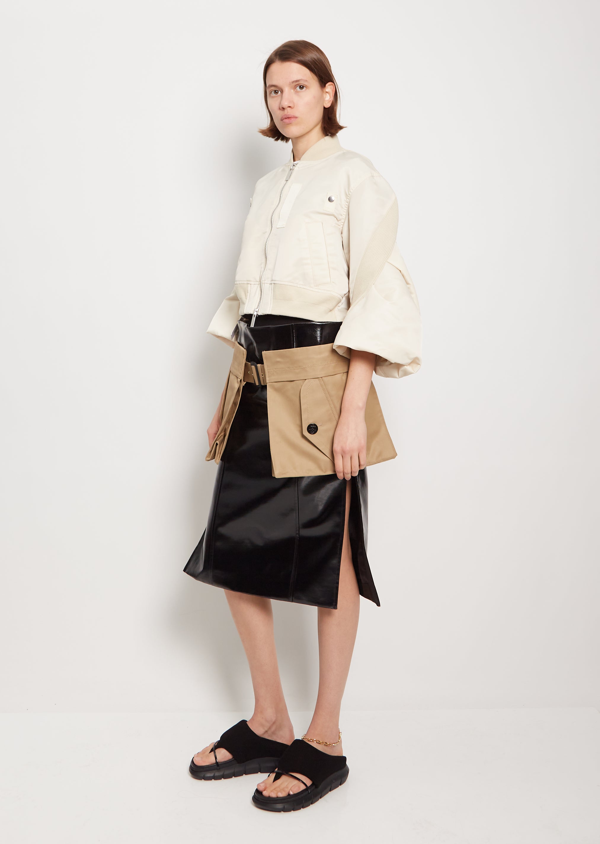 sacai］Cotton Gabardine Pocket Belt-