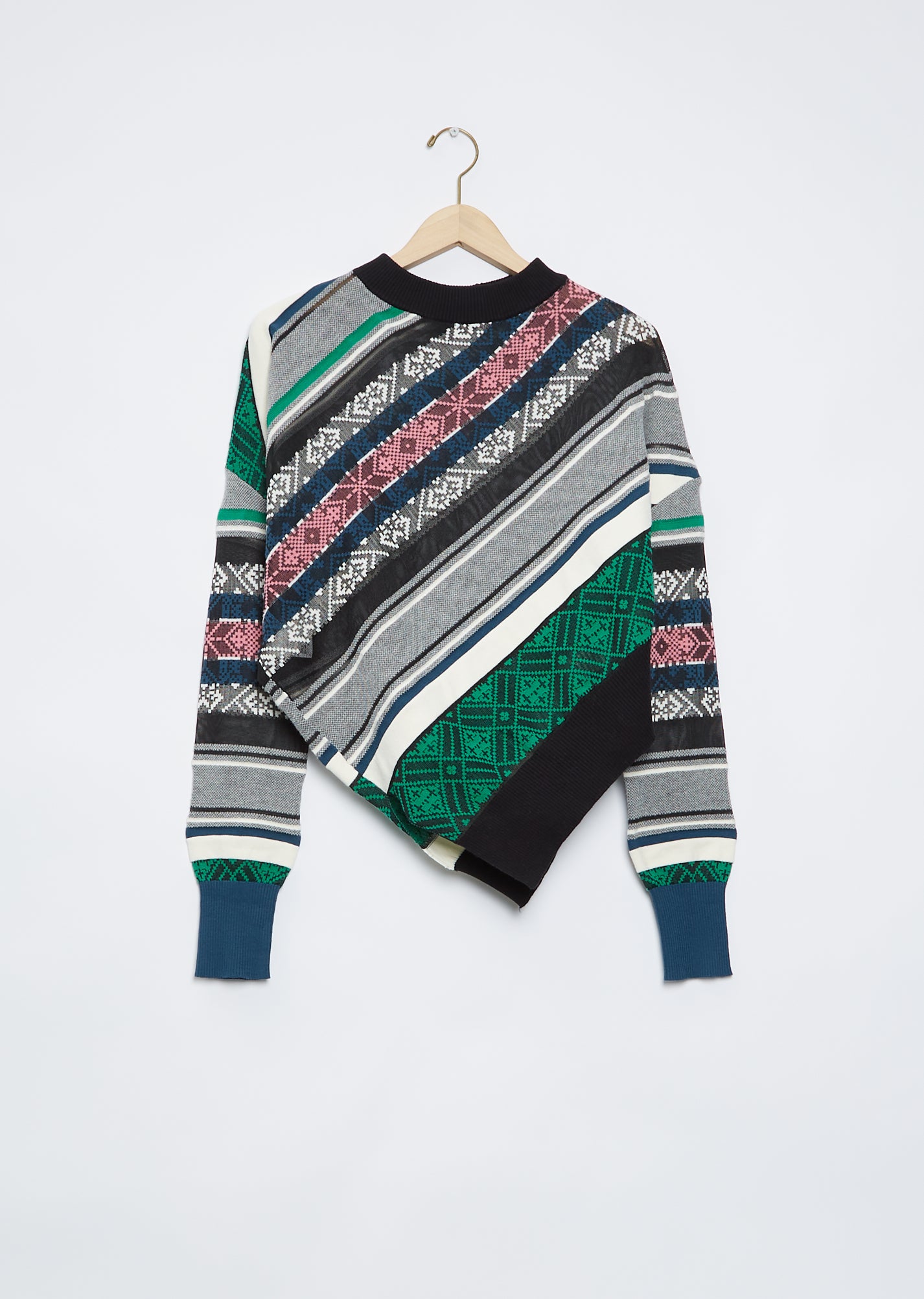 Rug Jacquard Knit Pullover – La Garçonne