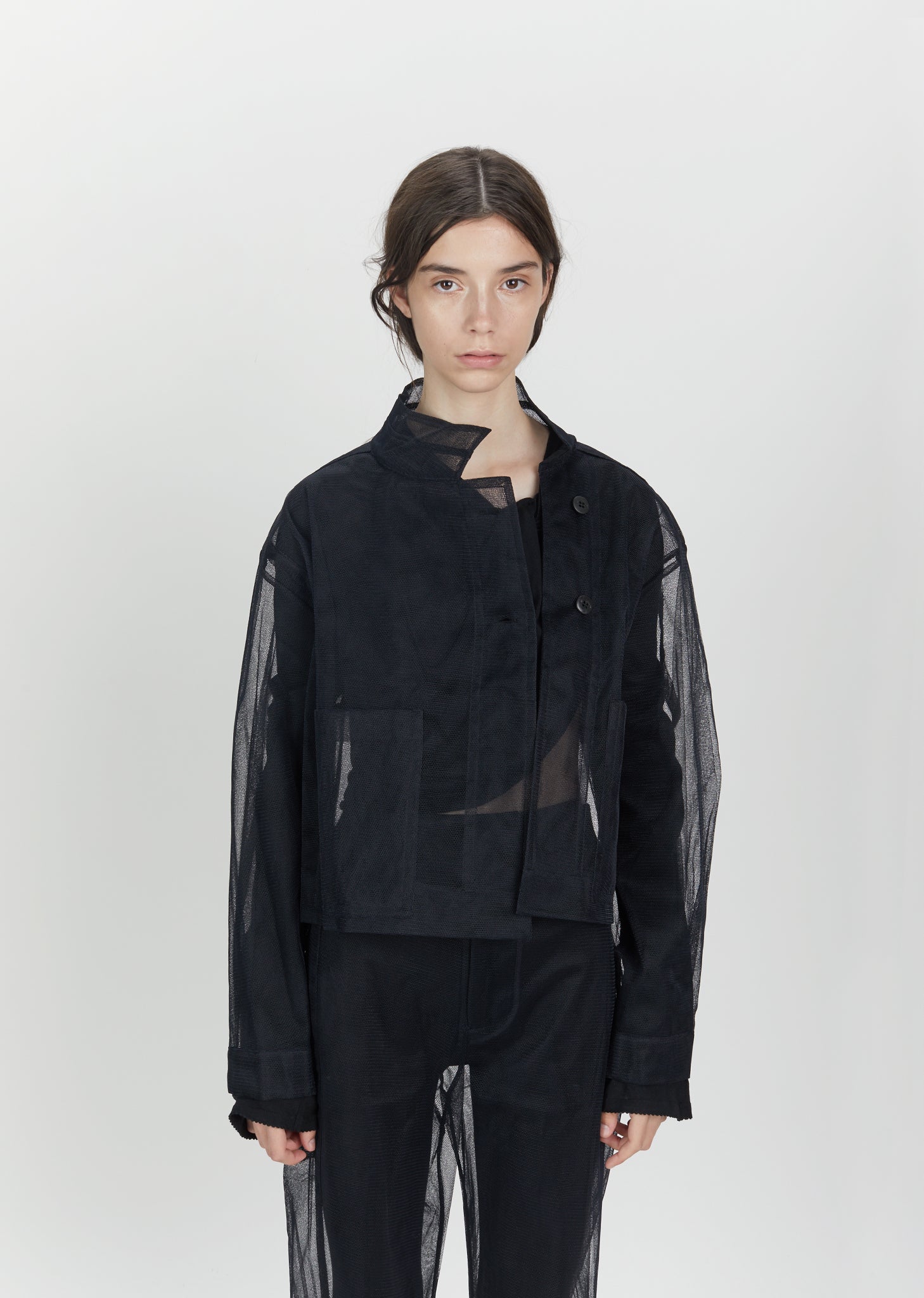 Shifted Seam Box Nylon Jacket by Phoebe English- La Garçonne