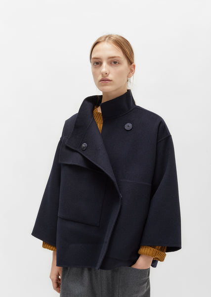 Double Faced Wool Cashmere Jacket by Sofie D'Hoore- La Garçonne