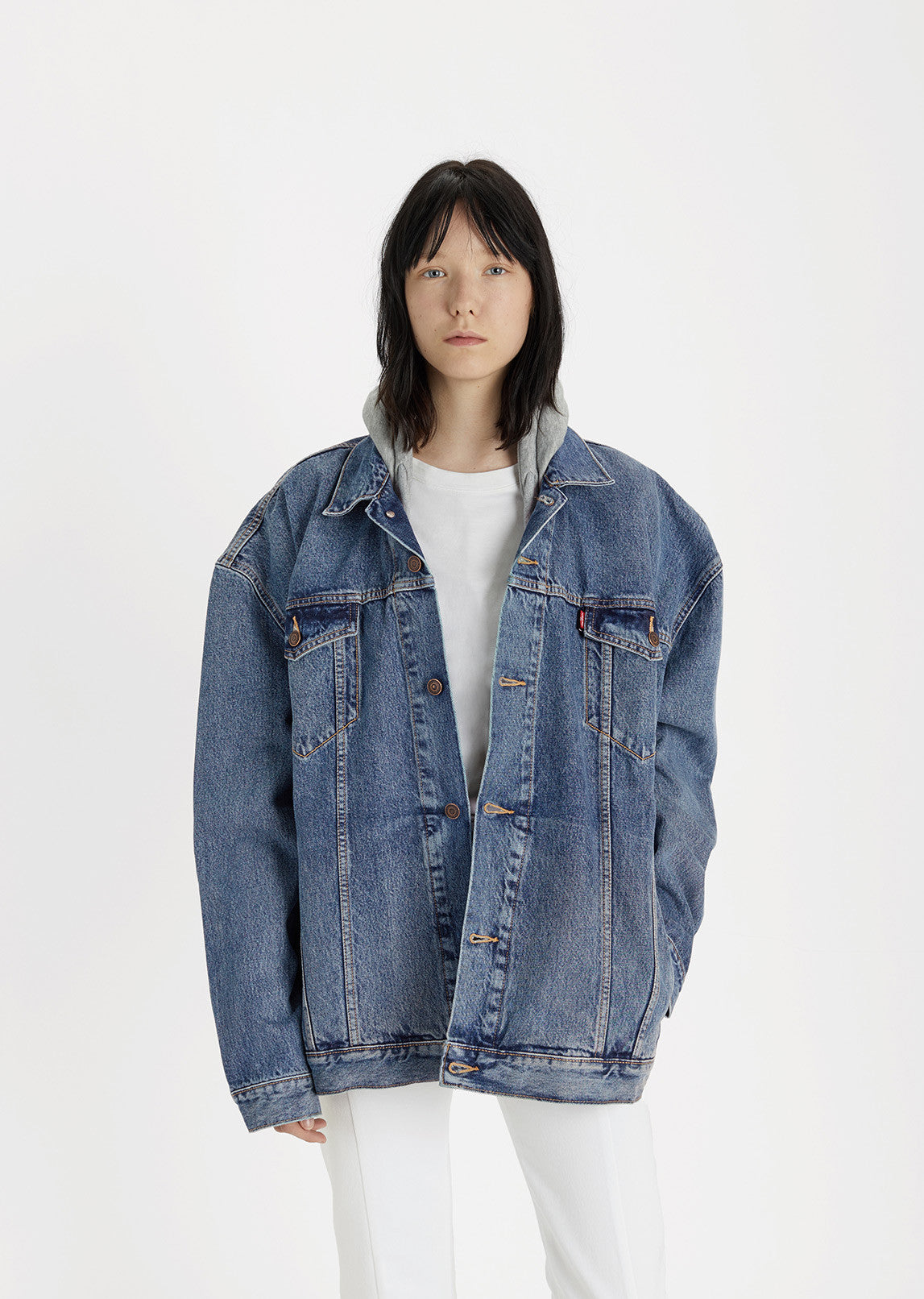 X Levi's Hooded Denim Jacket by Vetements - La Garçonne