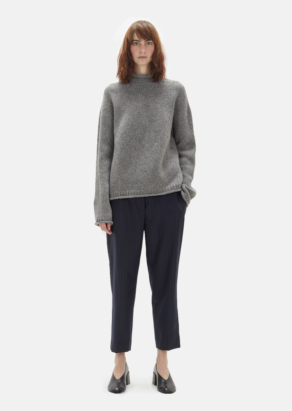 Sabela Wool Mock Neck Sweater by Acne Studios- La Garçonne