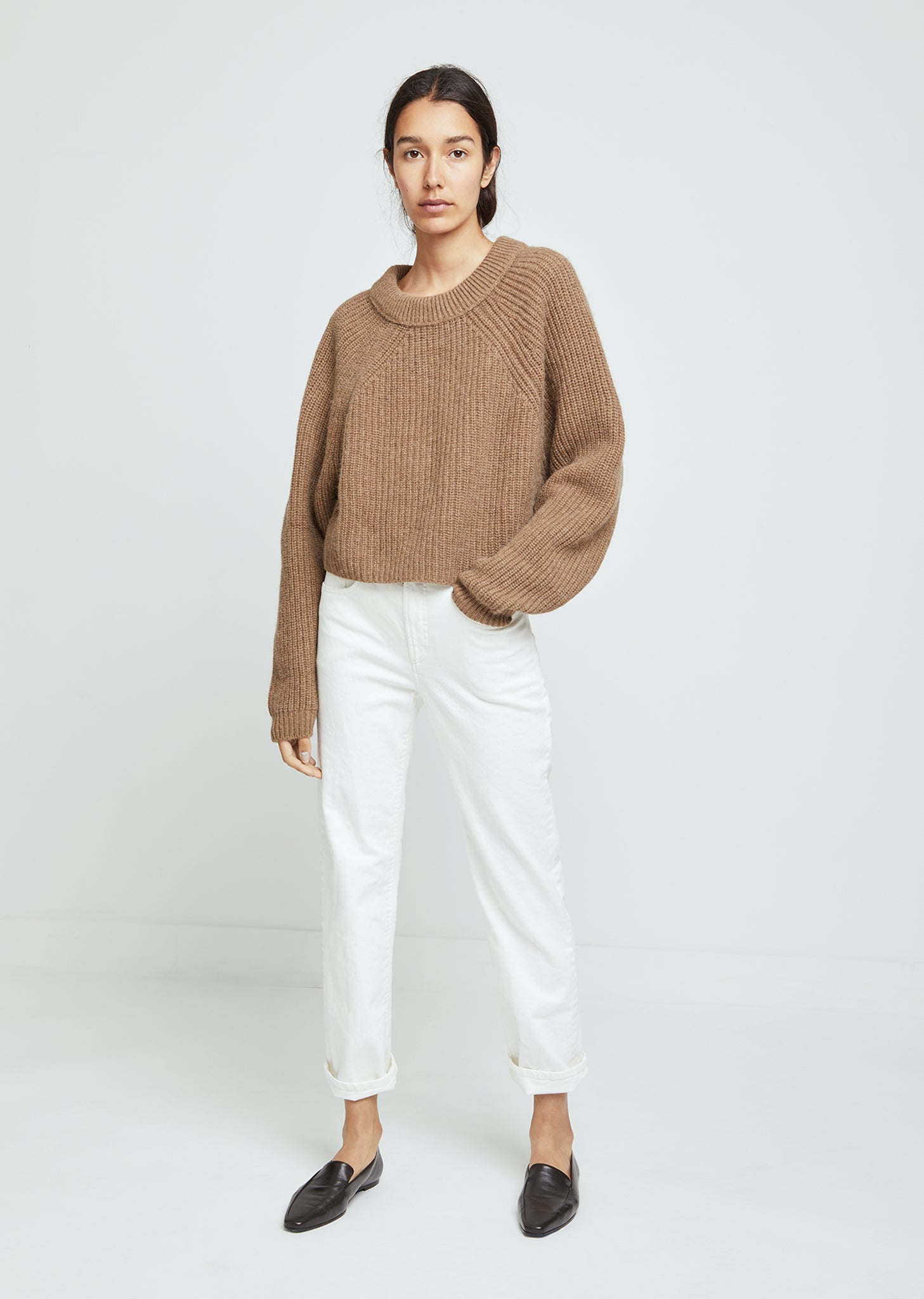 Crew Neck Wool Sweater by Lemaire- La Garçonne