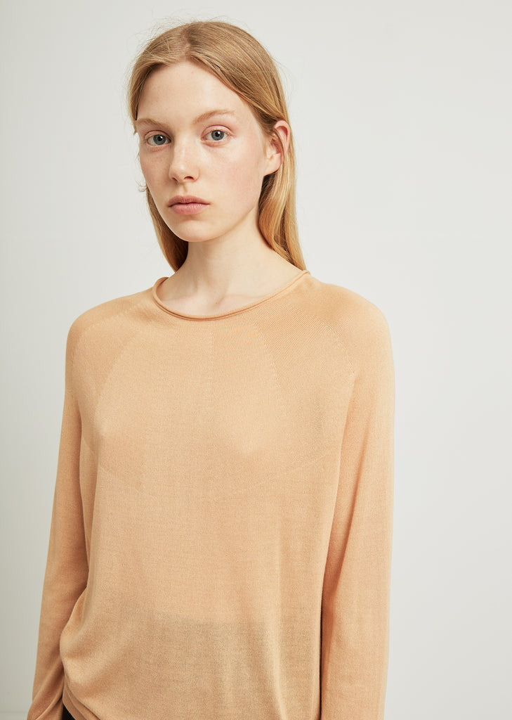 Loose Long Sleeve Sweater by Lemaire- La Garçonne