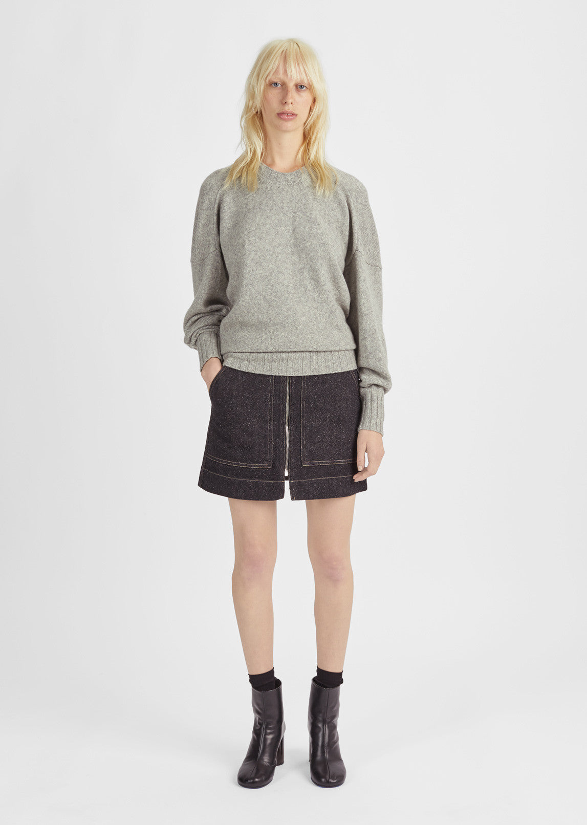 Pintucked Crewneck Sweater by Isabel Marant- La Garçonne