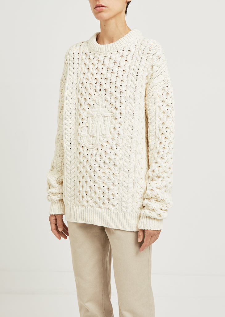 Cable Knit Sweater by J.W. Anderson- La Garçonne