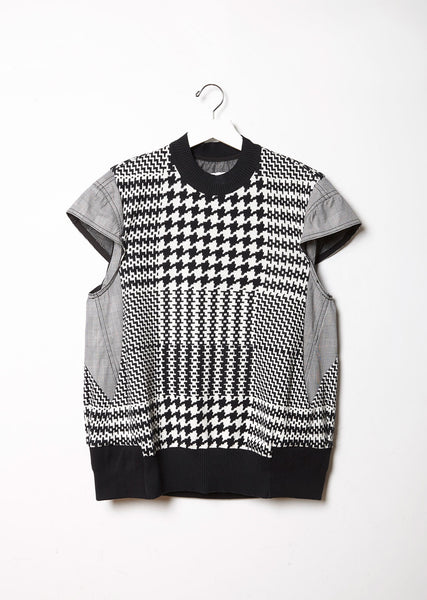 Glen Check Pullover by Sacai - La Garçonne