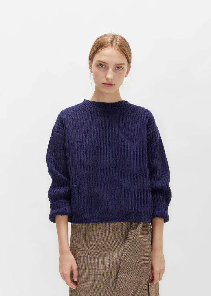 Unisex Wool Crewneck Sweater by Courrèges- La Garçonne