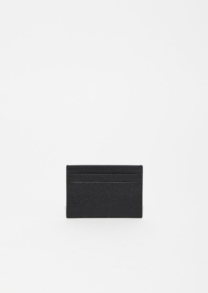 Pebbled Leather Card Holder by Thom Browne- La Garçonne