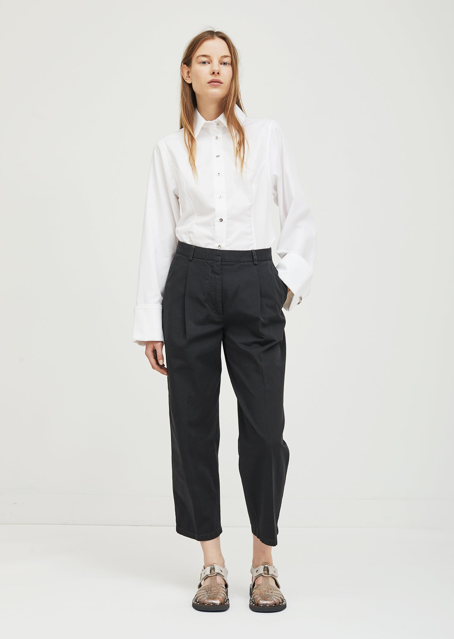 Tabea Crop Chino Pant by Acne Studios- La Garçonne