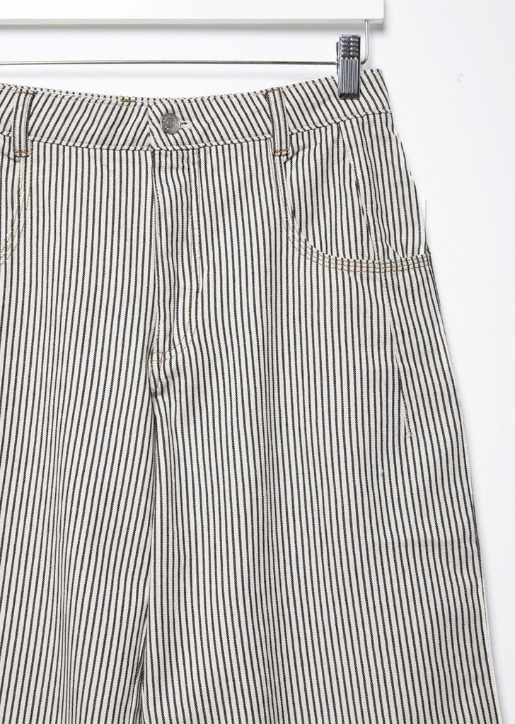 Frayed Striped Cotton Pants by T By Alexander Wang - La Garçonne
