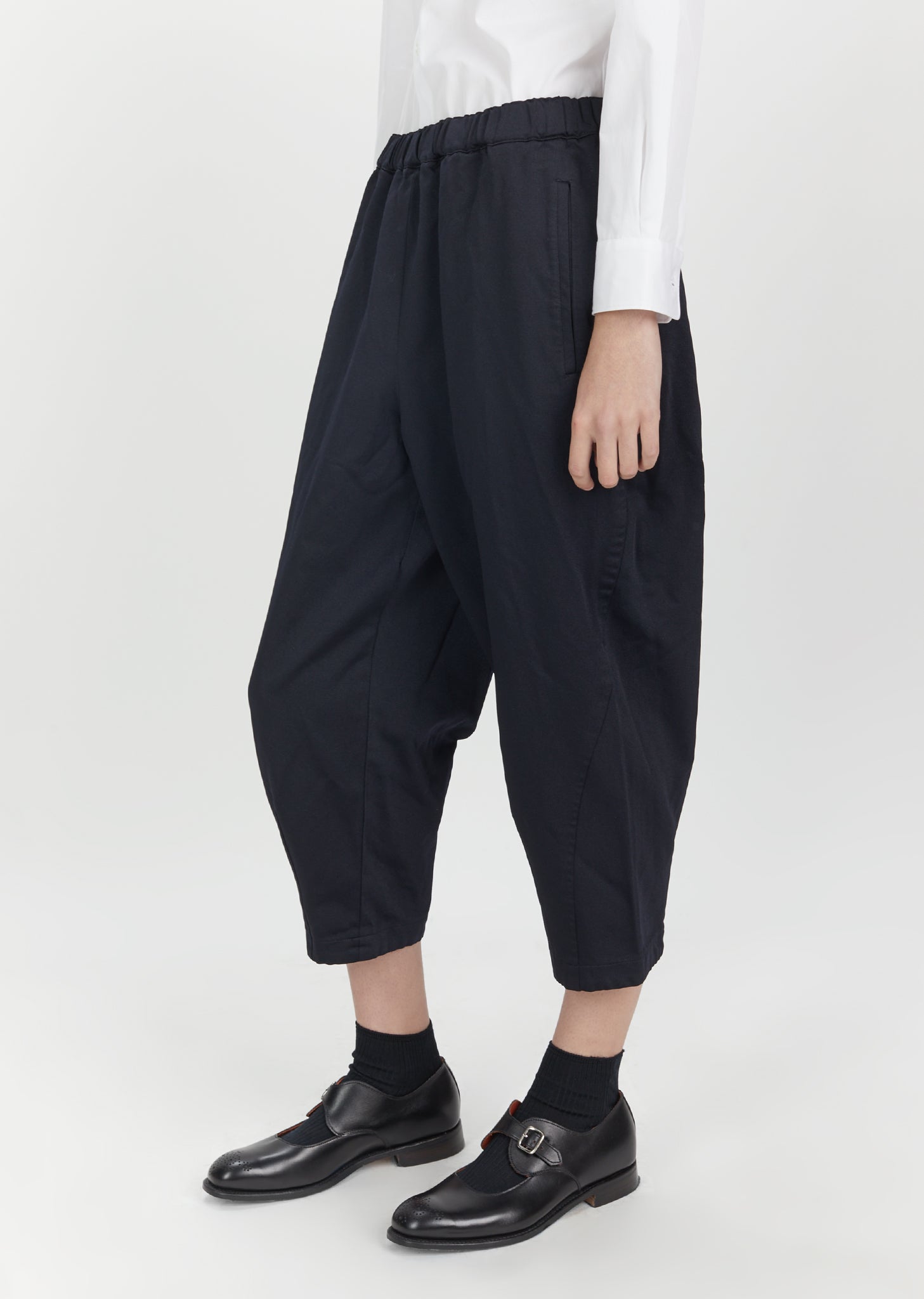 Polyester Satin Drawstring Wide Leg Trousers by Comme des Garçons Comme ...