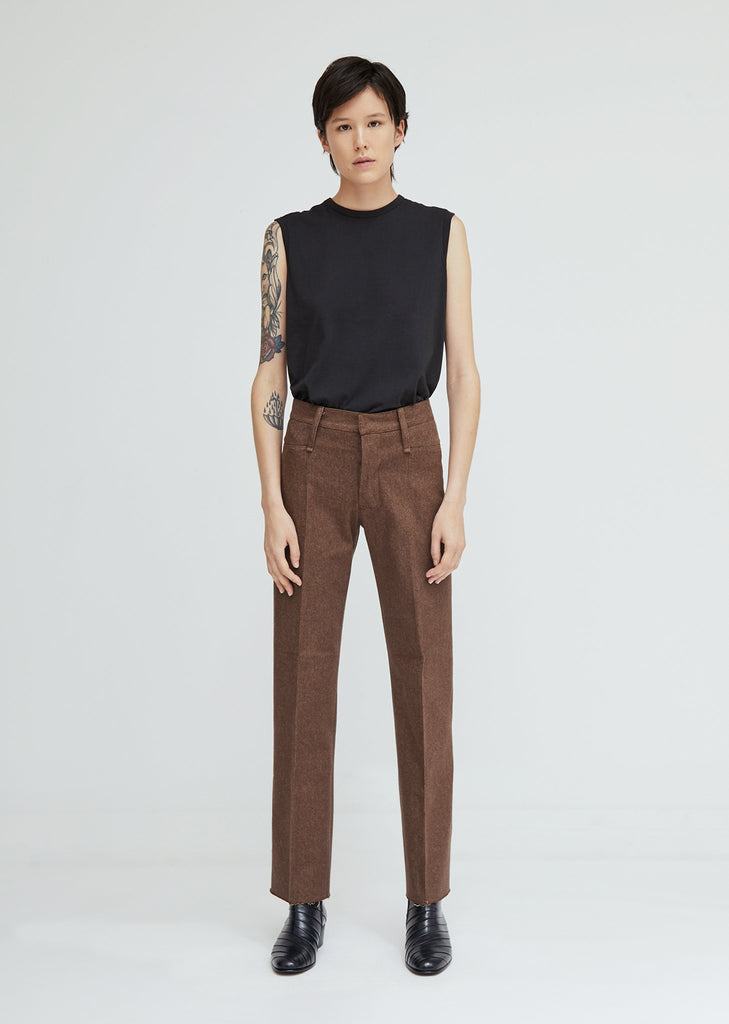 Loro Piana Cotton Denim Trousers by Gabriela Coll Garments- La Garçonne